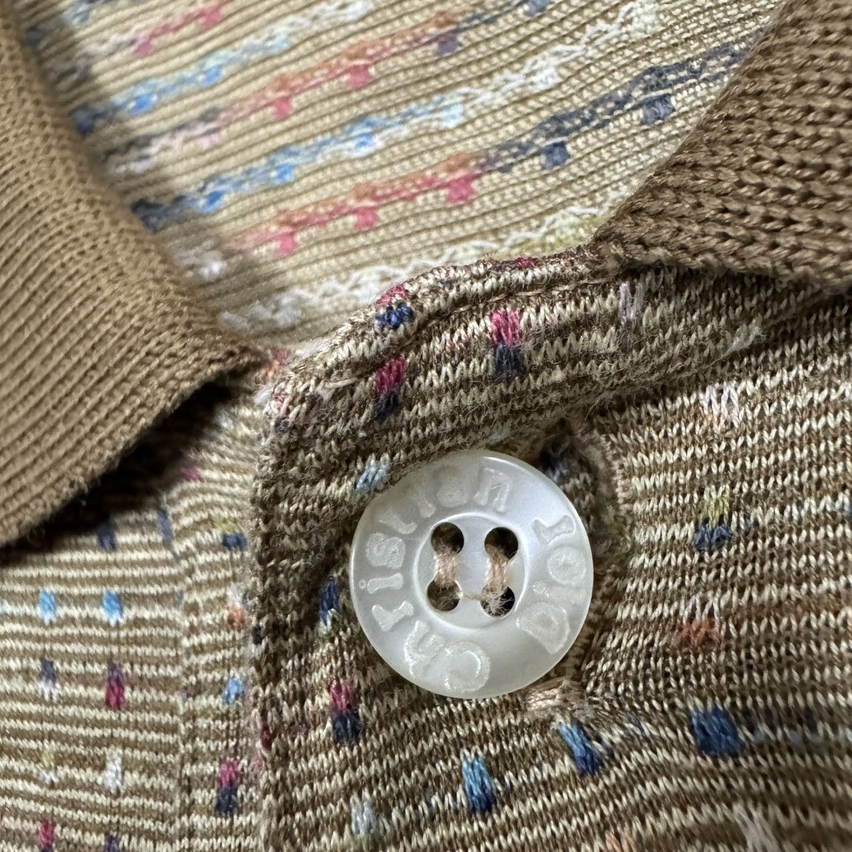 Dior Vtg🔥Christian Dior Paris Sashiko Pocket Polo Shirt Size US L / EU 52-54 / 3 - 13 Thumbnail