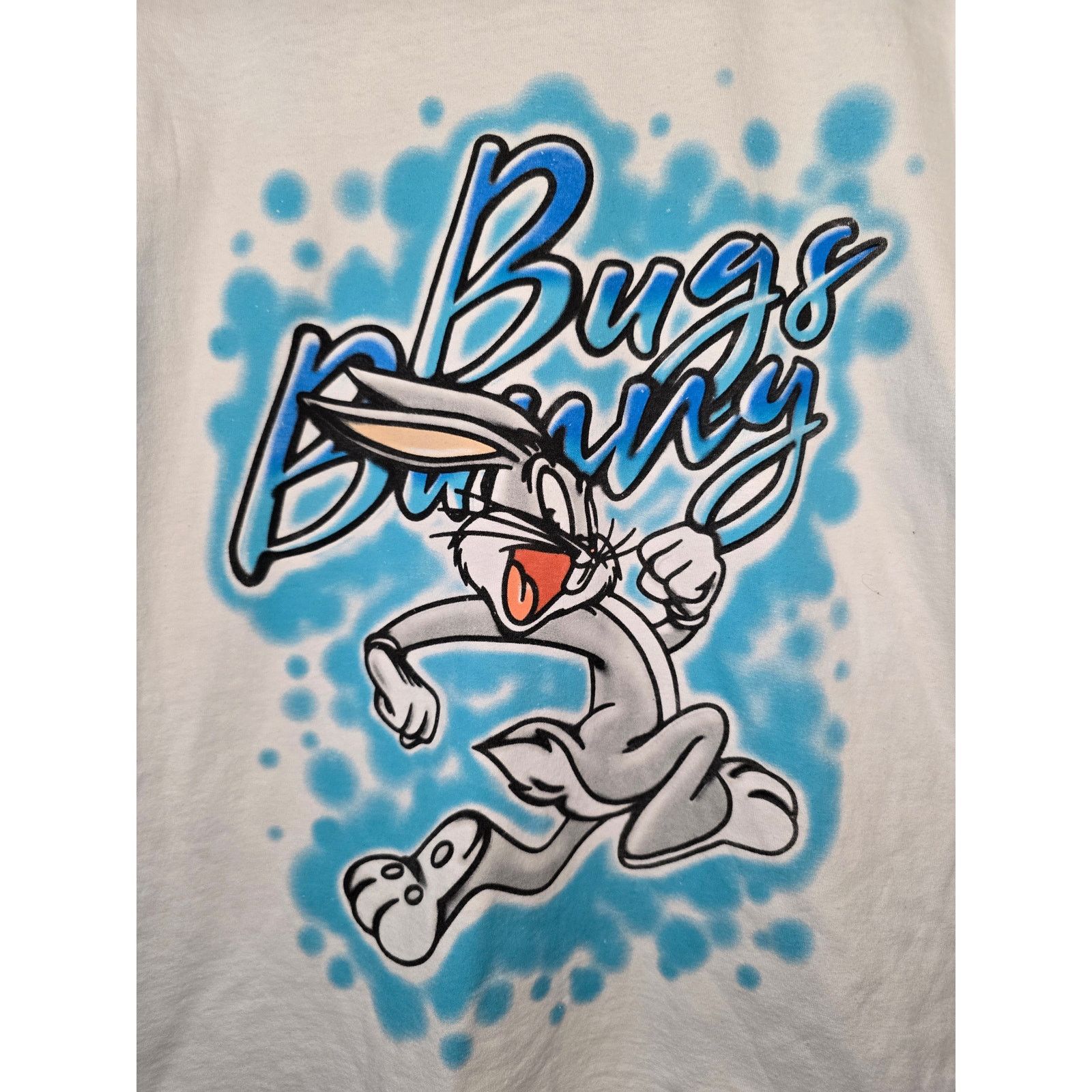 Other Looney Tunes Shirt Bugs Bunny Air Brush White L Cartoon Tee Size US L / EU 52-54 / 3 - 2 Thumbnail