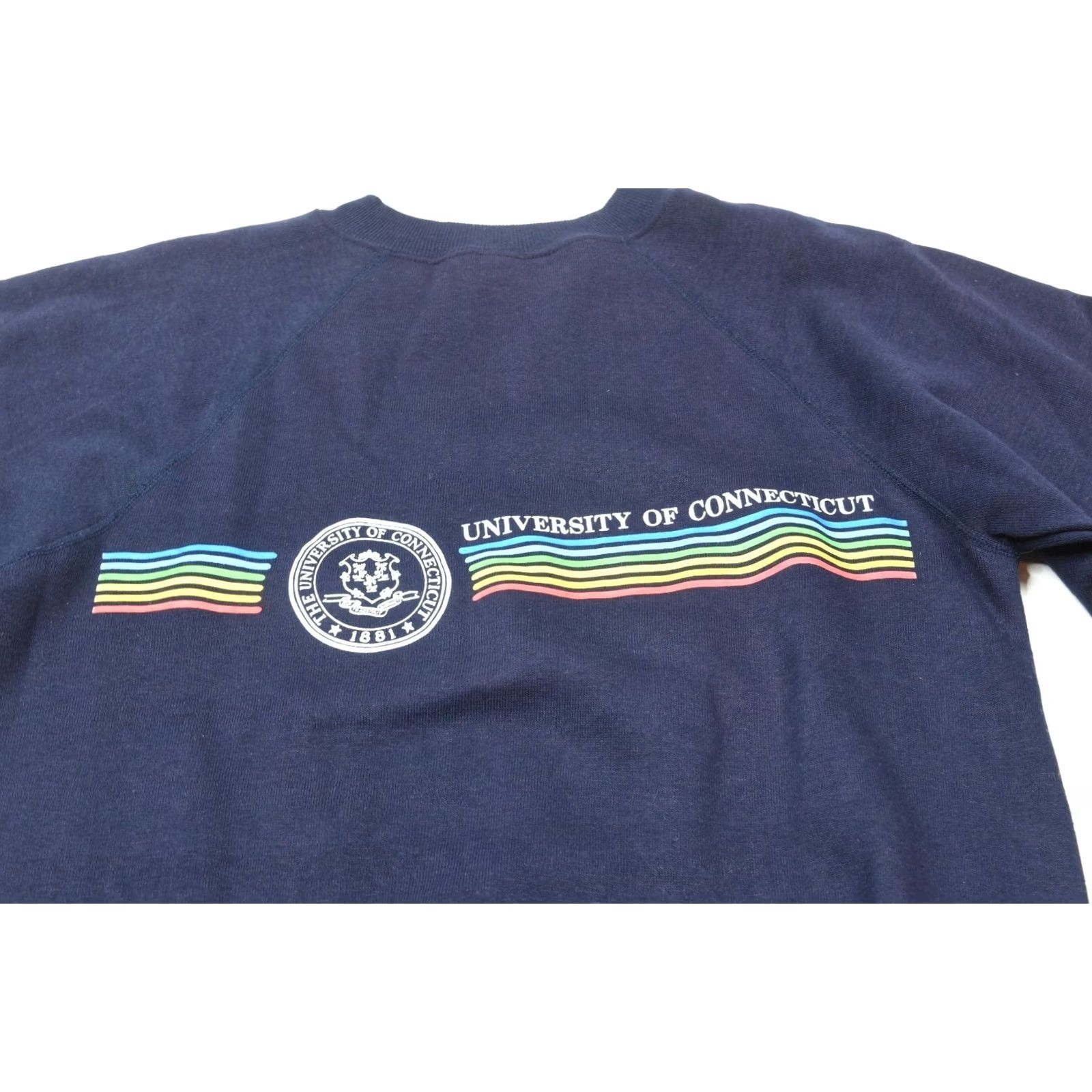 Velva Sheen Vintage University of Connecticut Sweater Velva Sheen 1980s Adult Medium Blue Letterman Mens Size US M / EU 48-50 / 2 - 4 Thumbnail