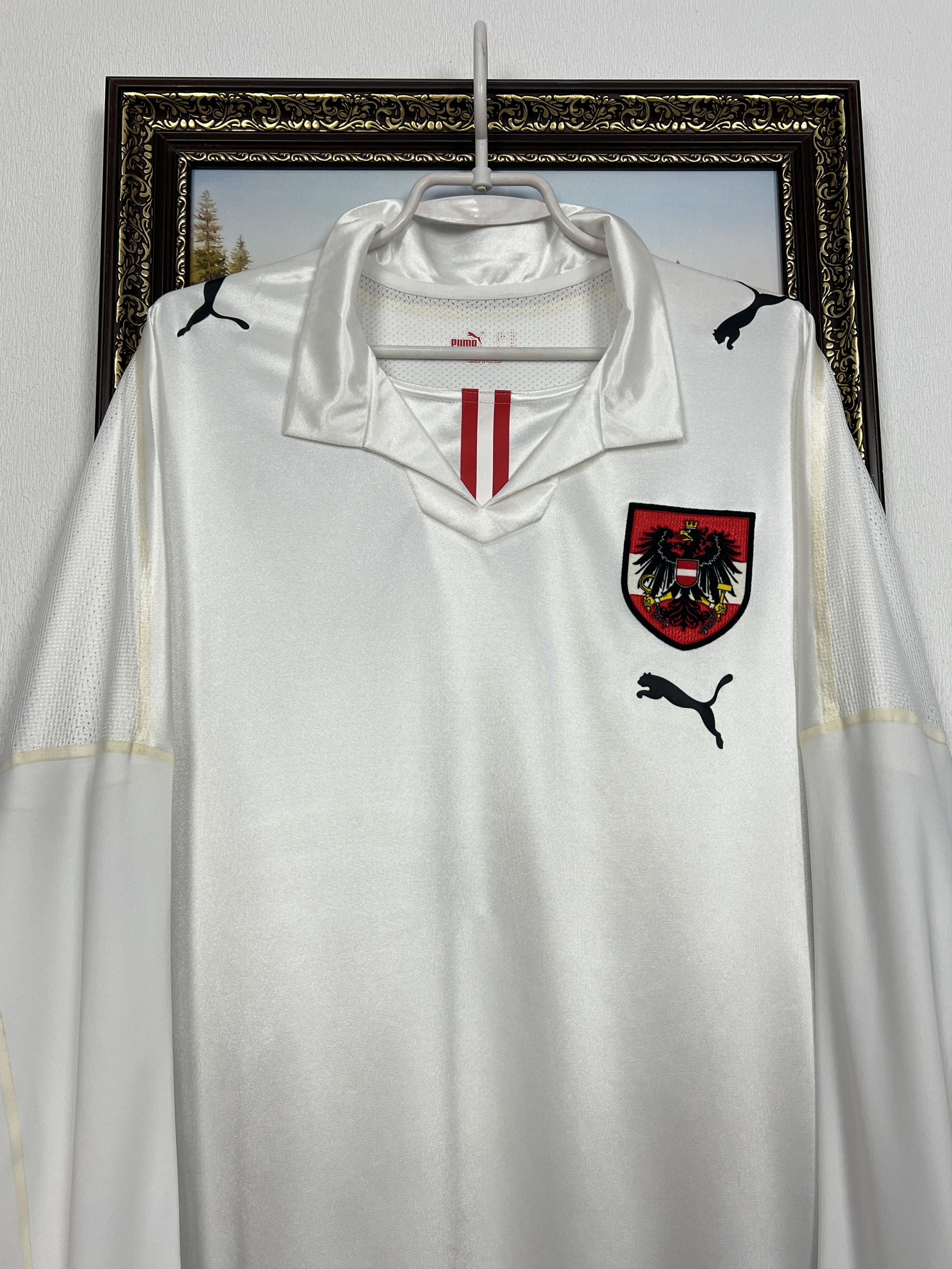 Puma Austria football shirt Player #8 Alaba Long Sleeve Jersey Size US XL / EU 56 / 4 - 3 Thumbnail