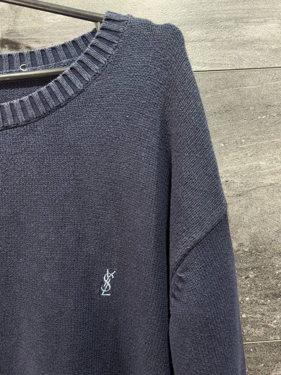 Yves Saint Laurent Vintage Yves Saint Laurent Knit Sweater YSL Logo 90s Size US XL / EU 56 / 4 - 2 Thumbnail