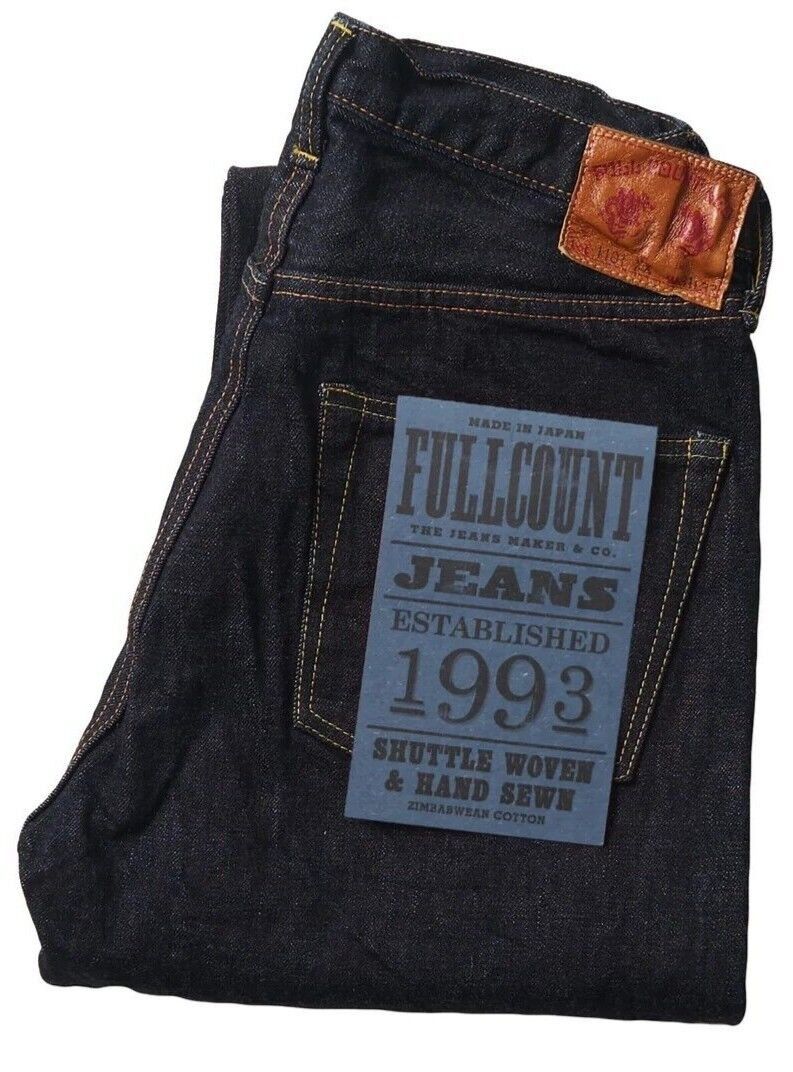 Full Count & Co. Full Count 1101XX Straight 15.5oz Japanese Selvedge Denim Size US 29 - 1 Thumbnail
