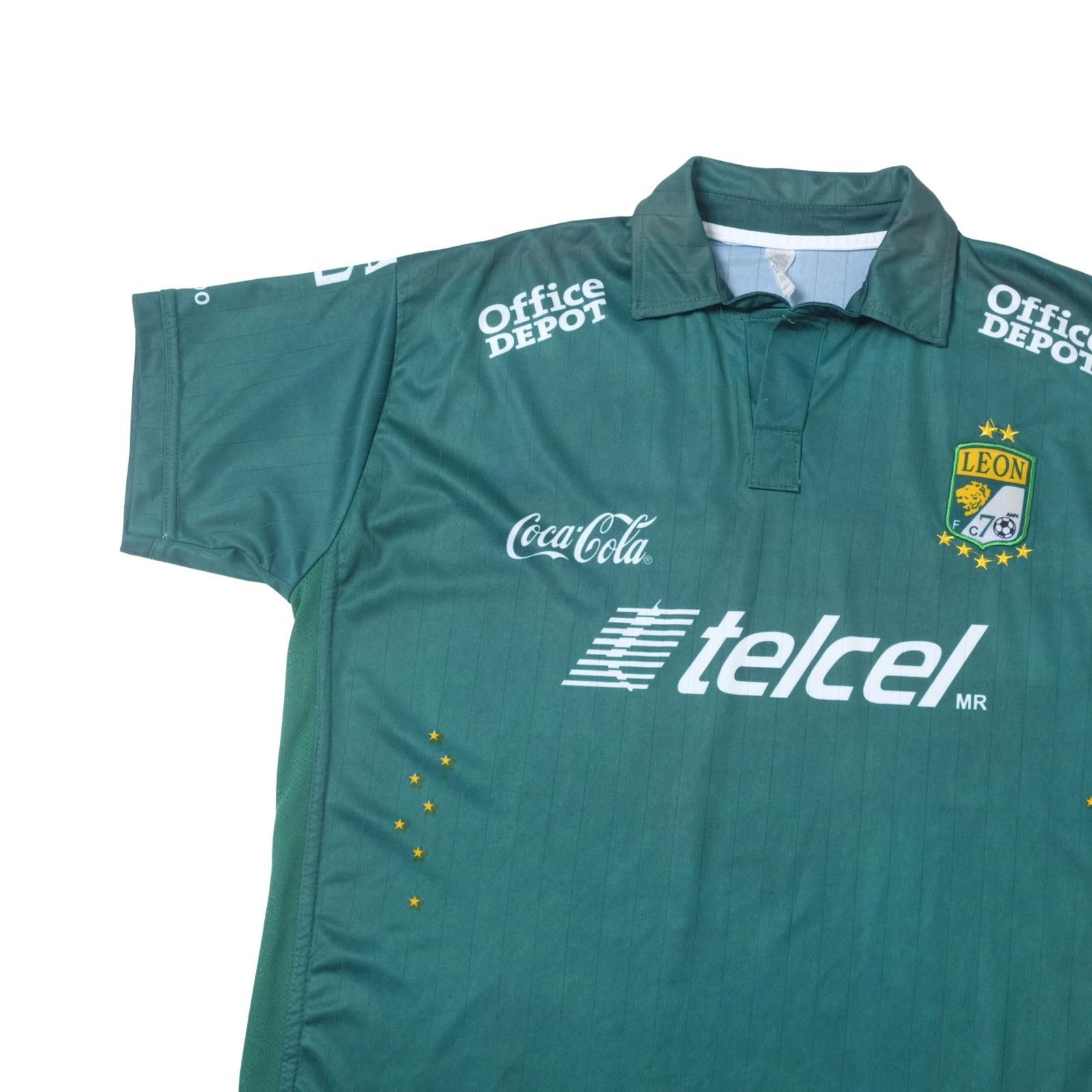 Adidas 2014/15 Club Leon (Mexico) Home Shirt Pirma (L/XL) Size US L / EU 52-54 / 3 - 3 Thumbnail