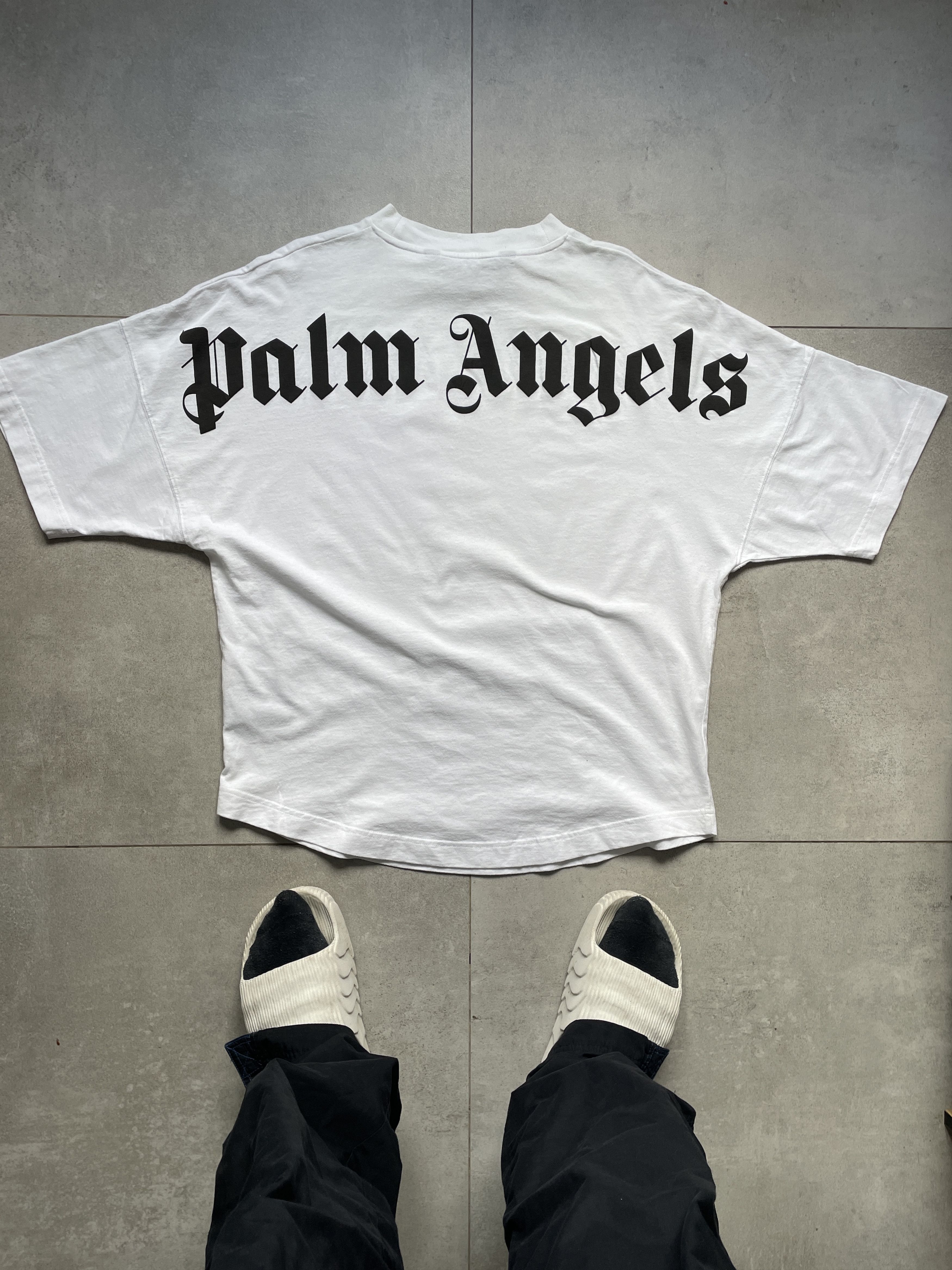 Palm Angels WHITE BOXY OVERSIZED BIG LOGO PALM ANGELS TEE Size US S / EU 44-46 / 1 - 1 Thumbnail