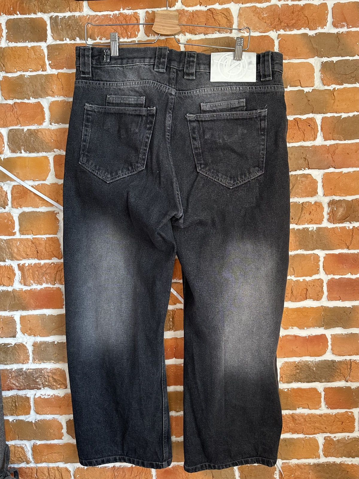 Japanese Brand Vicinity stone washed denim grey pants Size US 34 / EU 50 - 6 Thumbnail
