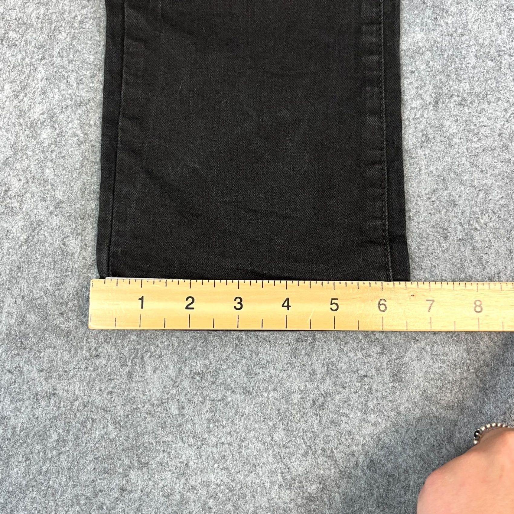 Guess GUESS Jeans Slim Tapered 36 Dark Black Distressed Stretch Denim Mens 5-Pocket Size US 36 / EU 52 - 3 Thumbnail