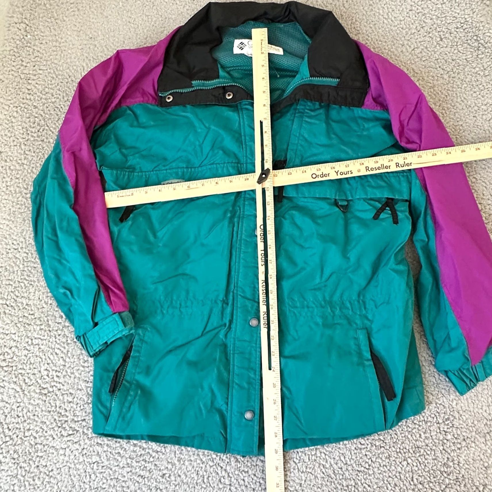 Vintage VINTAGE Columbia Jacket Womens Large Blue Pink Full Zip Winter Coat Hooded Womens Size L / US 10 / IT 46 - 4 Thumbnail