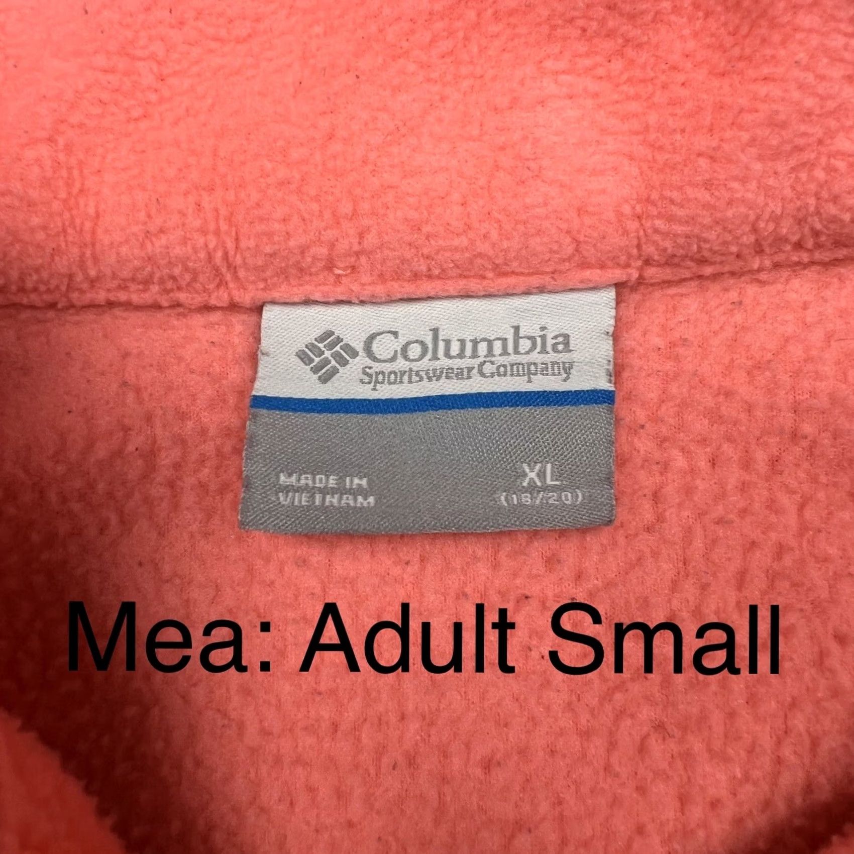 Logo 7 Columbia Full Zip Hoodie Jacket Womens Small Pink Embroidered Logo Pockets Warm Fleece Outdoor Style Size S / US 4 / IT 40 - 2 Thumbnail