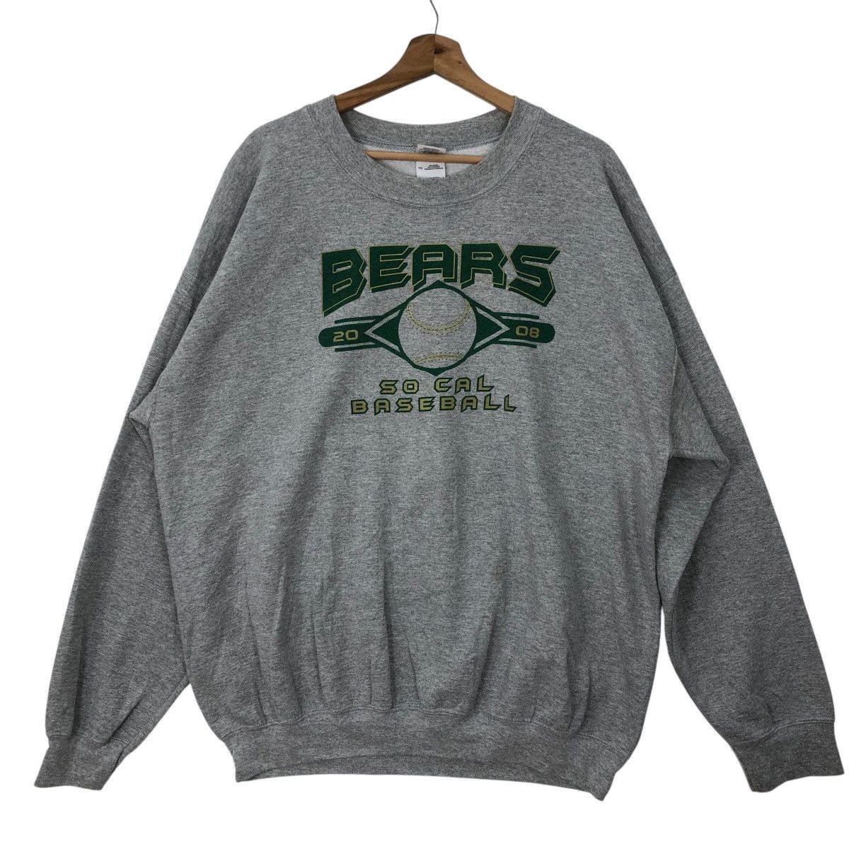 Gildan Vintage BEARS Baseball Team Sweatshirt Size US XL / EU 56 / 4 - 1 Thumbnail