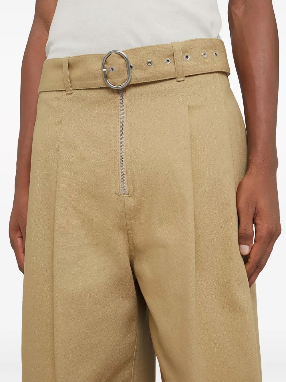Jil Sander o1w1db10825 Belt Trousers in Beige Size US 32 / EU 48 - 5 Thumbnail