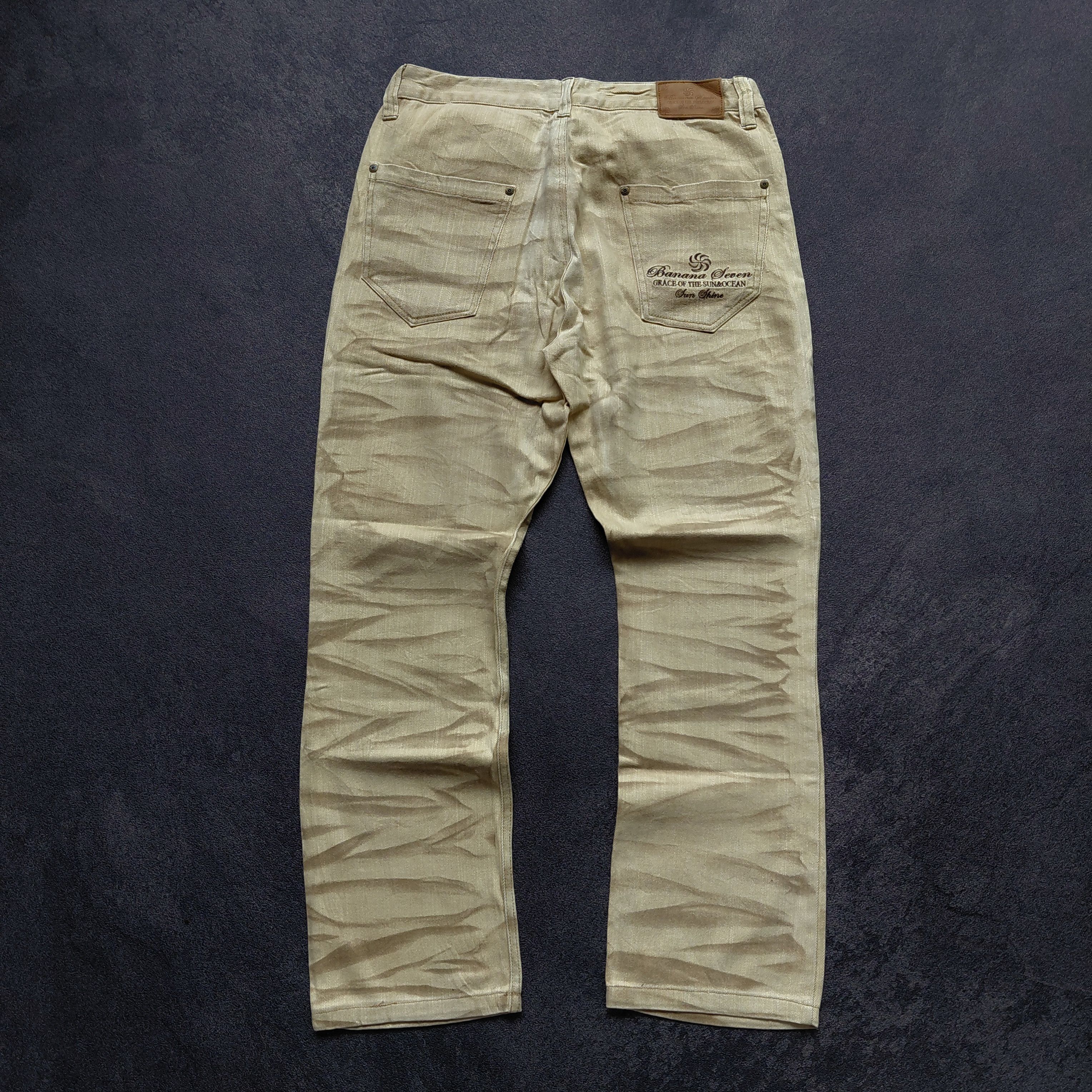 Japanese Brand Y2k Vintage Banana Seven Acid Wash Pants Size US 35 - 1 Thumbnail