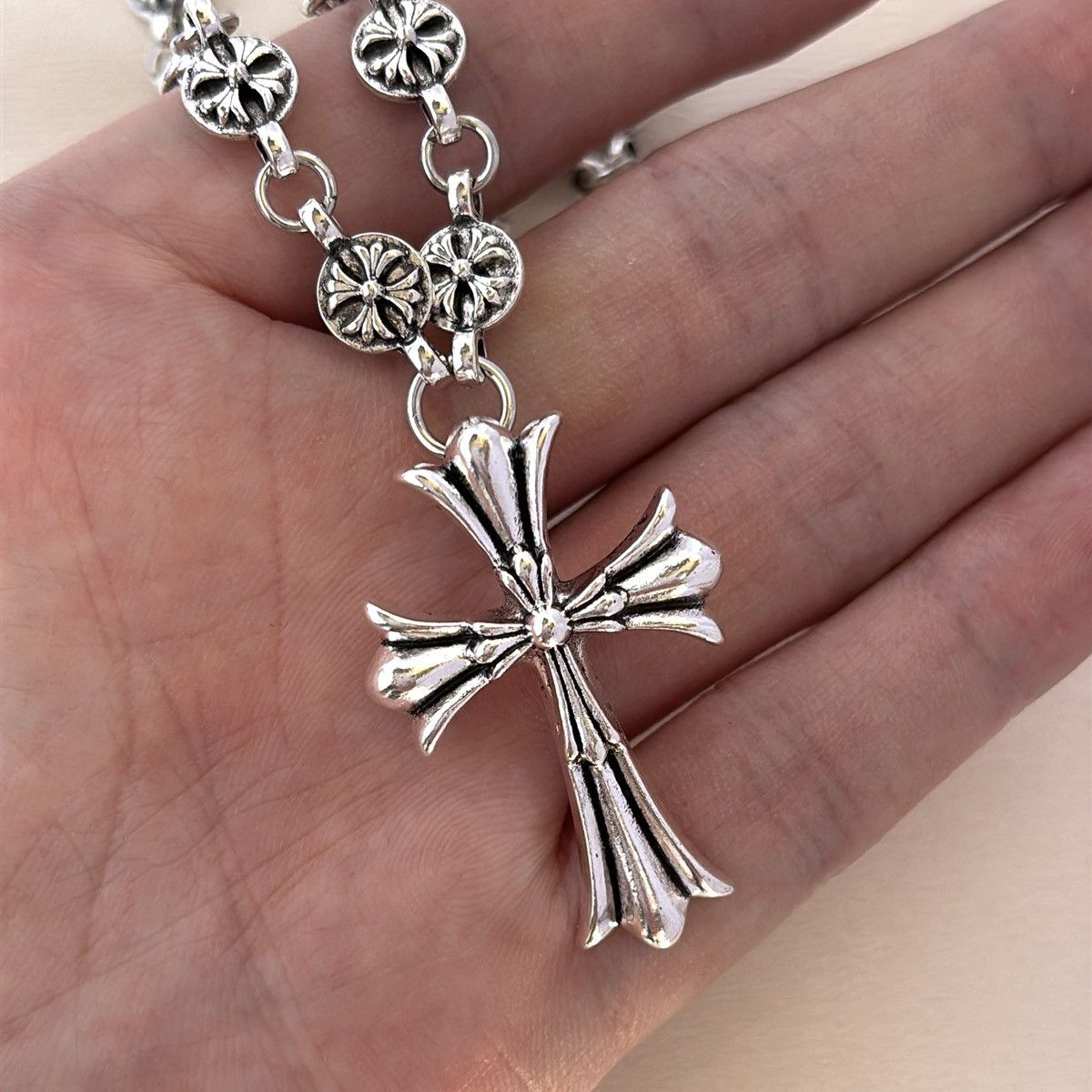 Other Cross Pendant Necklace for Men Women, Streetwear Unisex Size ONE SIZE - 4 Thumbnail