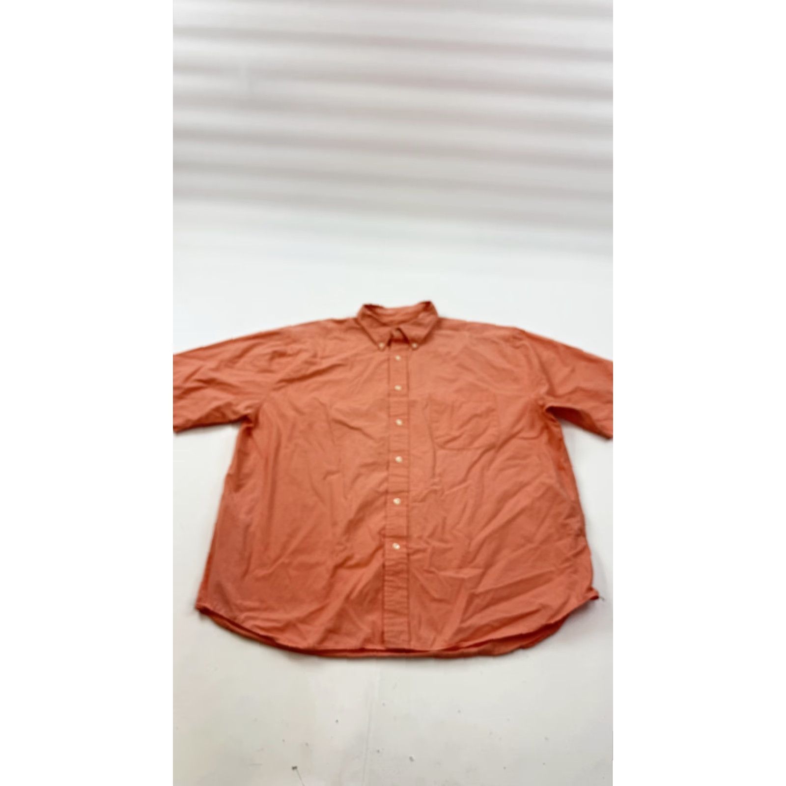 Eddie Bauer Eddie Bauer Shirt Mens XL Pink Solid Short Sleeve Button-Front Cotton Casual Size US XL / EU 56 / 4 - 2 Thumbnail