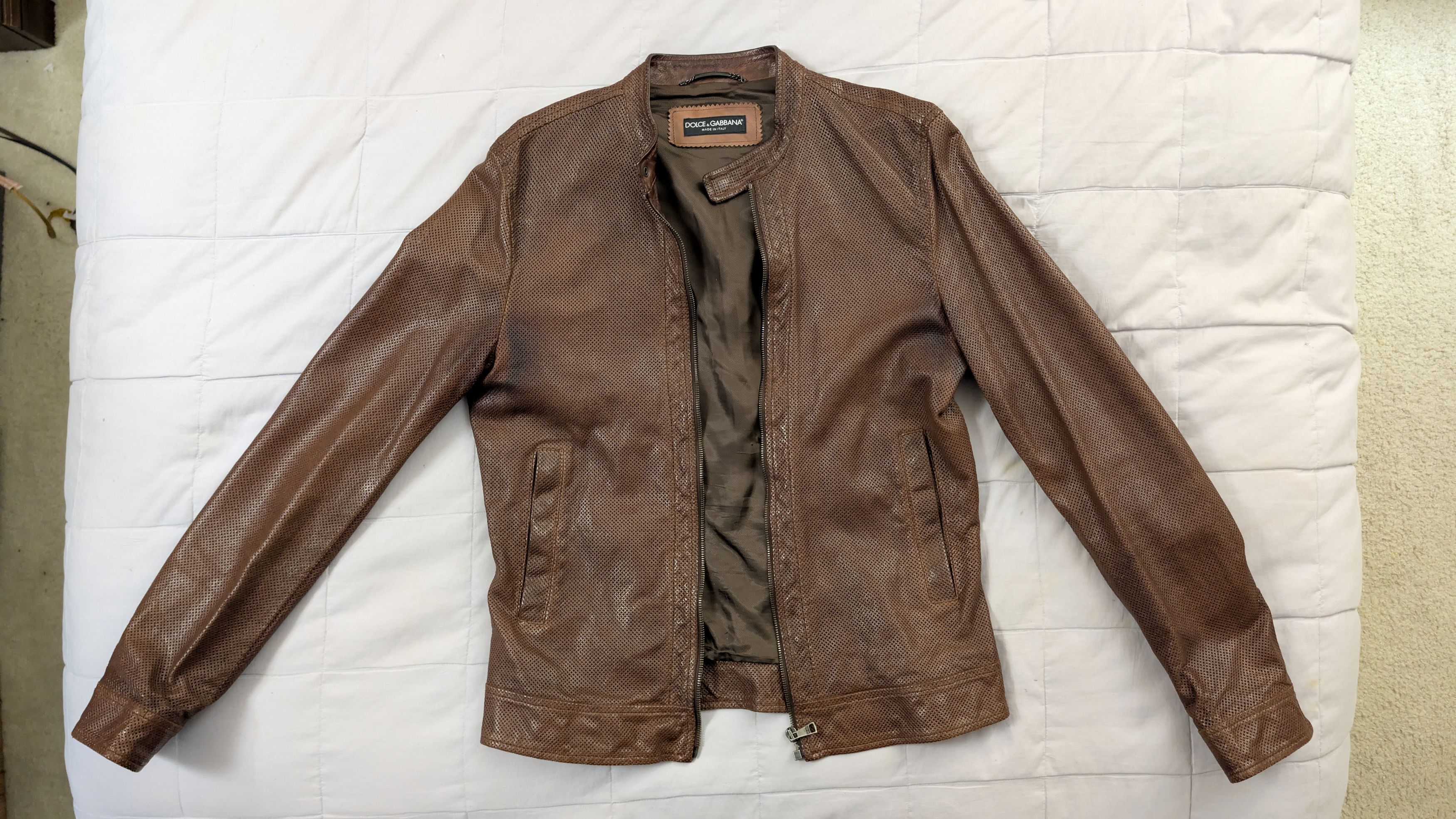 Dolce & Gabbana Goatskin Biker Size US M / EU 48-50 / 2 - 1 Thumbnail