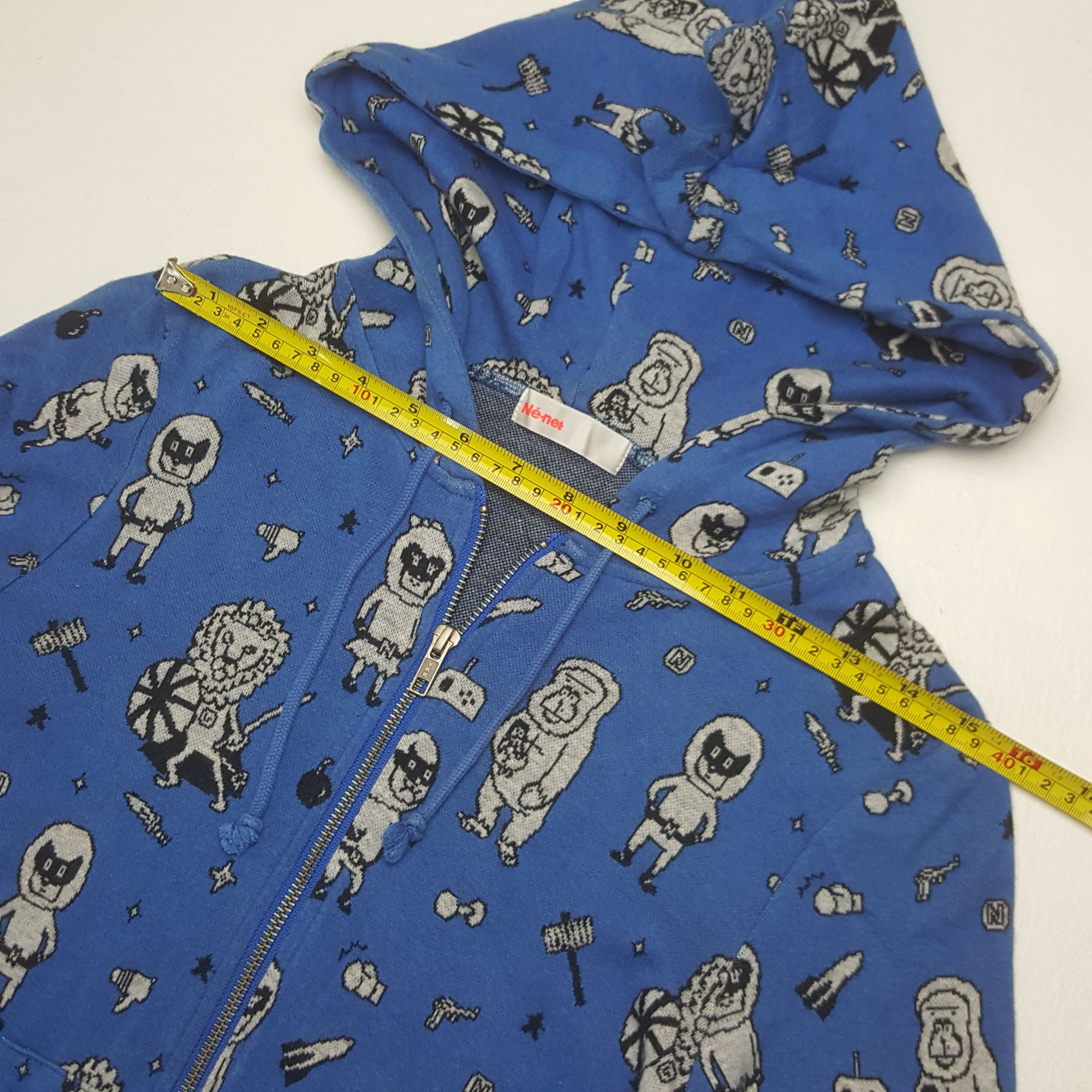 Ne-Net Vintage Ne-Net by Issey Miyake Full Print Hoodies C304N17 Size US XS / EU 42 / 0 - 5 Thumbnail