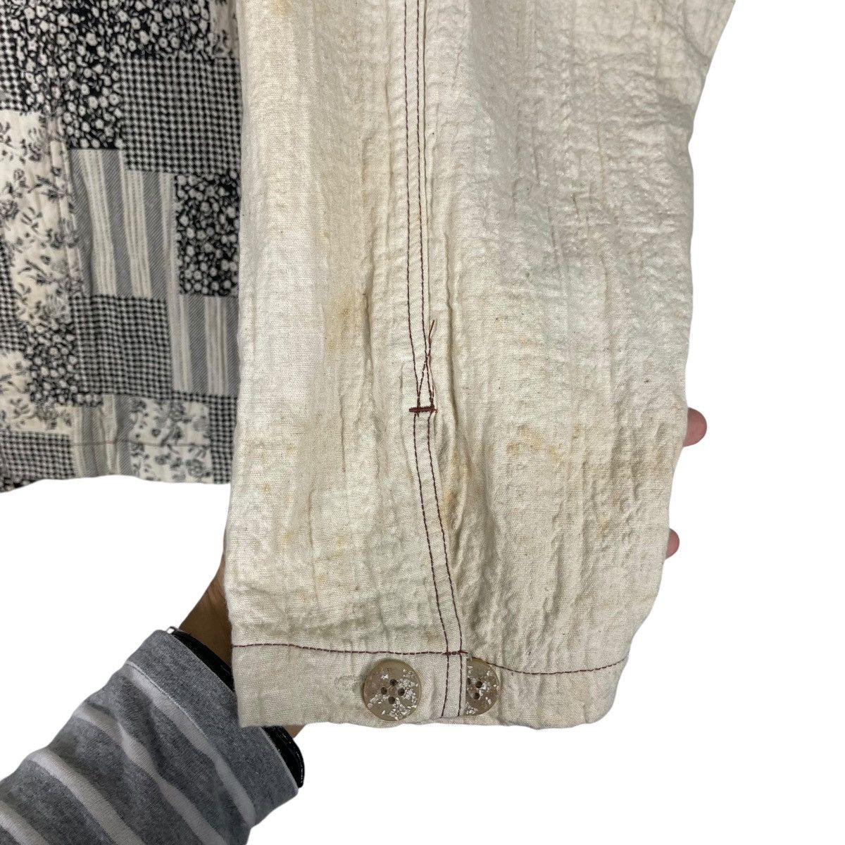 Issey Miyake × Japanese Brand × Vintage 💥THIS MEN JAPAN PATCHWORK BAGGY BUTTON JACKET Size US XL / EU 56 / 4 - 13 Thumbnail
