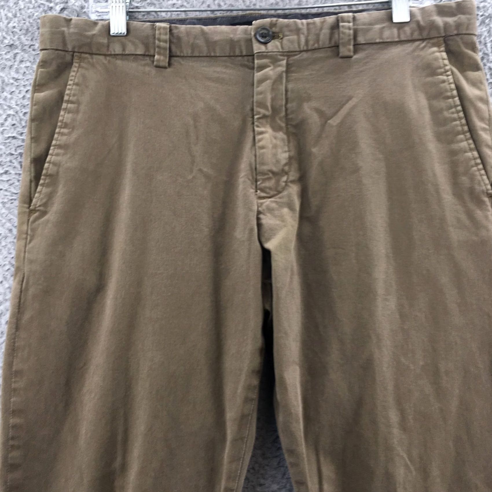 Banana Republic Banana Republic Fulton Skinny Chino Pants Mens 35x32 Green Button Dropdown Size US 35 - 2 Thumbnail