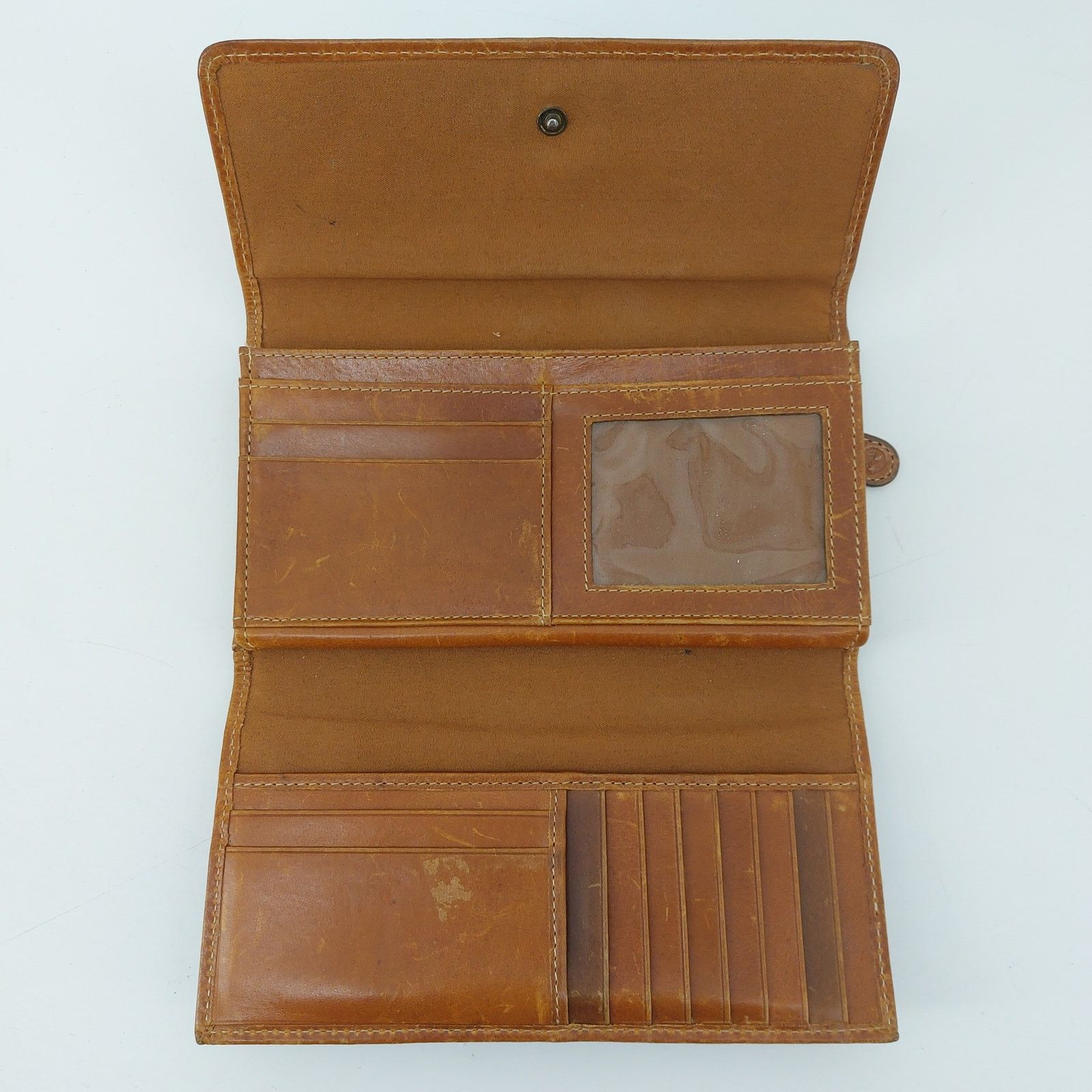 Timberland Timberland Genuine Leather Trifold Wallet Brown Brown Cards Size ONE SIZE - 6 Thumbnail