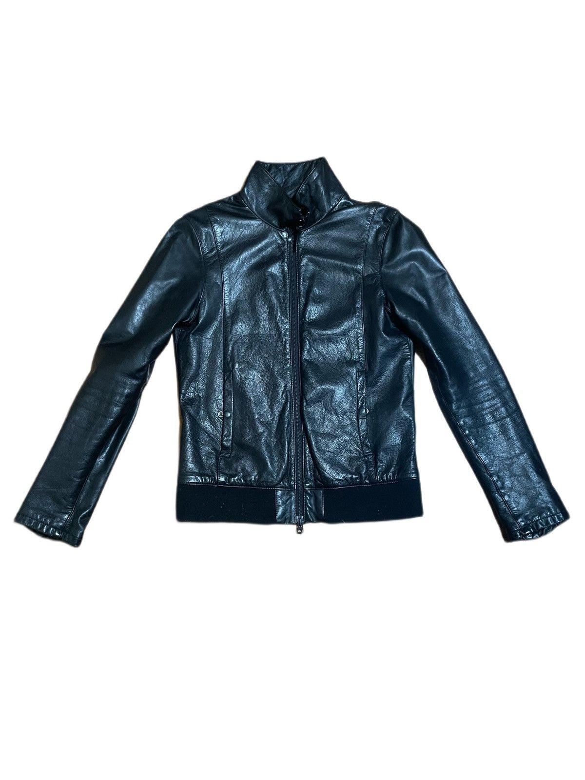 Japanese Brand Shama Black Leather Jacket | Grailed