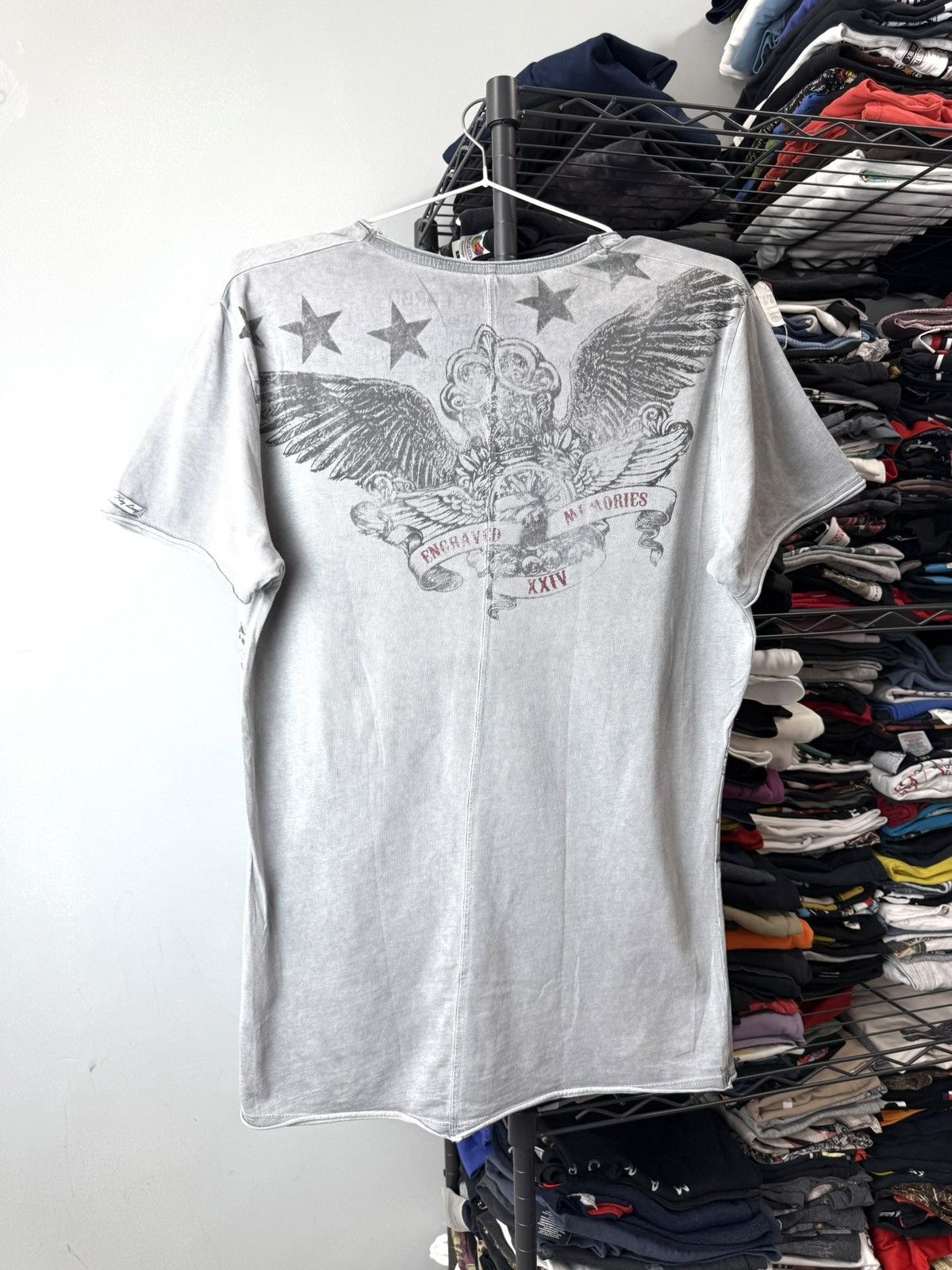 Vintage Vintage Y2K Old Memories Punk T Shirt Full Print Ed Hardy Size US M / EU 48-50 / 2 - 2 Thumbnail