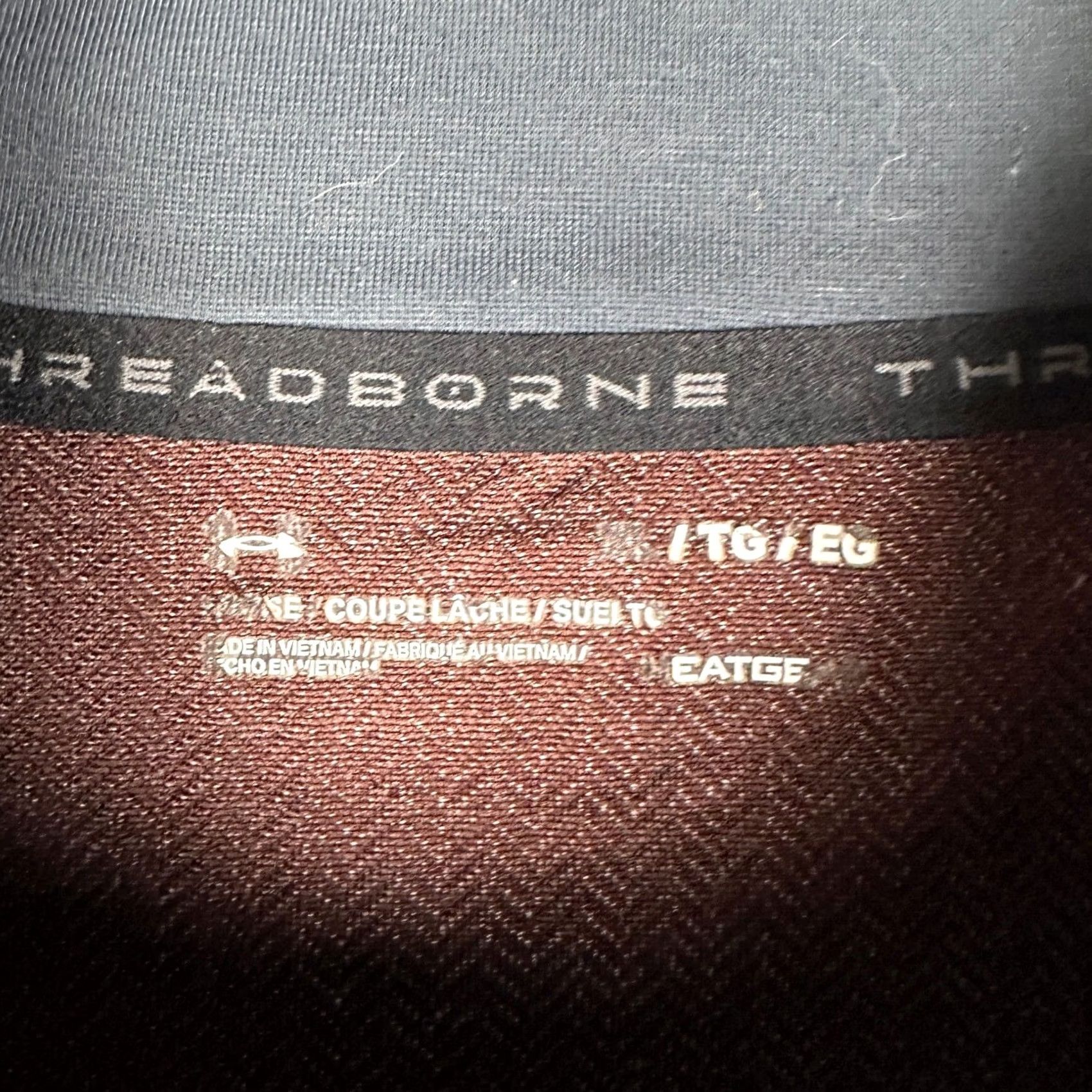 Under Armour Under Armour Threadborne Sweatshirt Mens XL Maroon Herringbone Quarter Zip Size US XL / EU 56 / 4 - 4 Thumbnail
