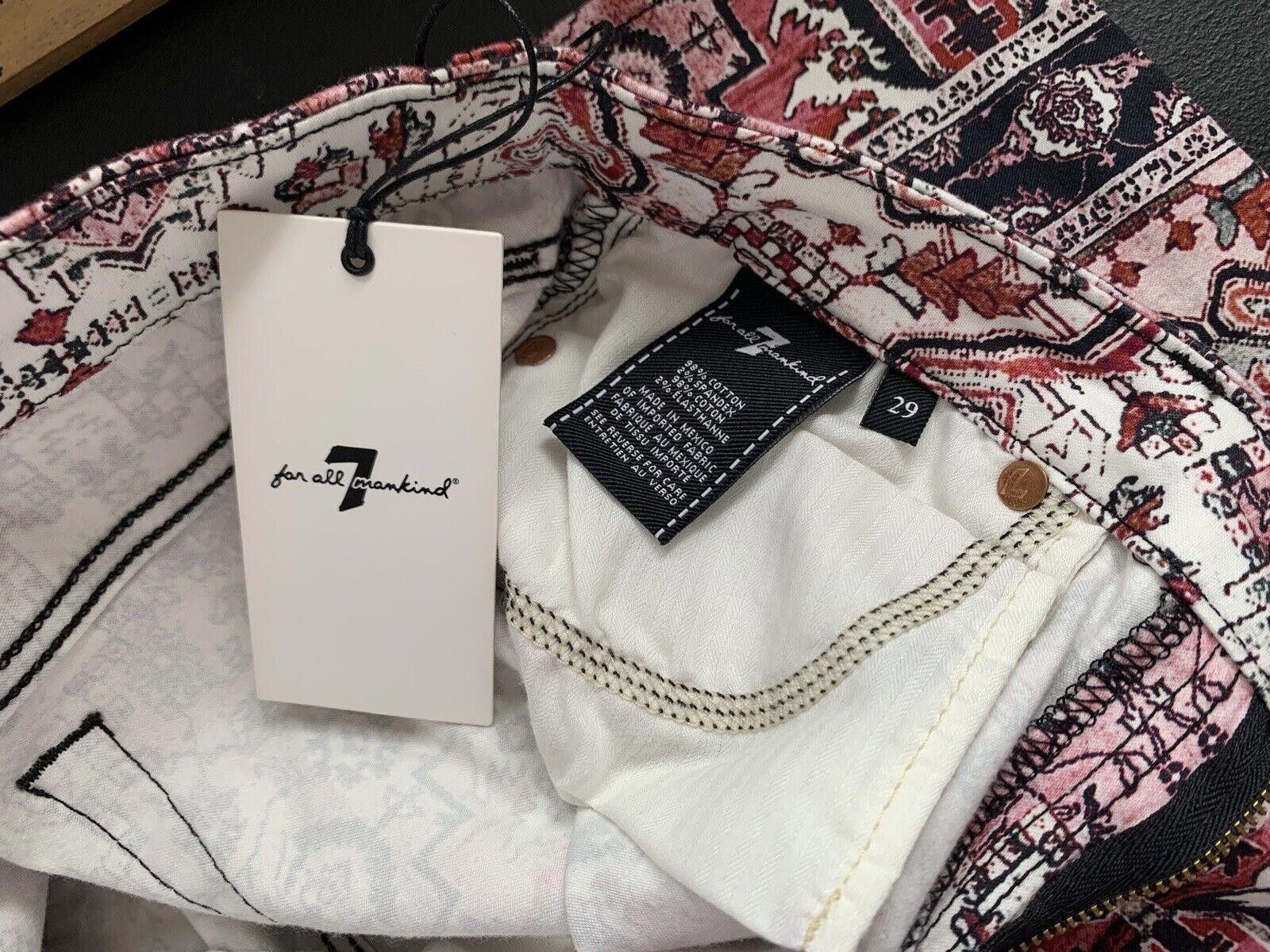 7 For All Mankind 7 For All Mankind Ankle Skinny Pants Multicolor Tribal Size 29" - 10 Thumbnail