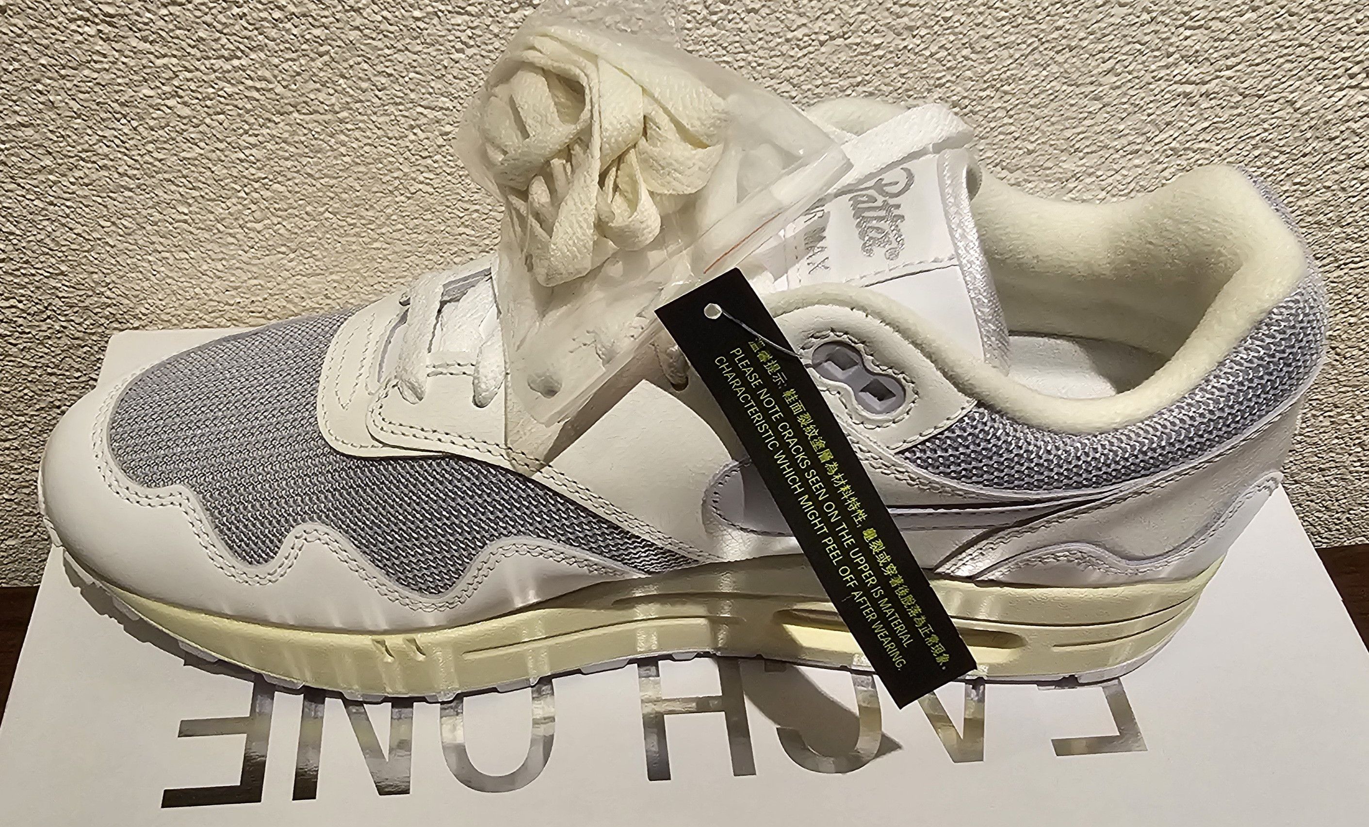 Nike × Patta Nike Air Max 1 Patta Waves White Silver Size US 9 / EU 42 - 7 Thumbnail