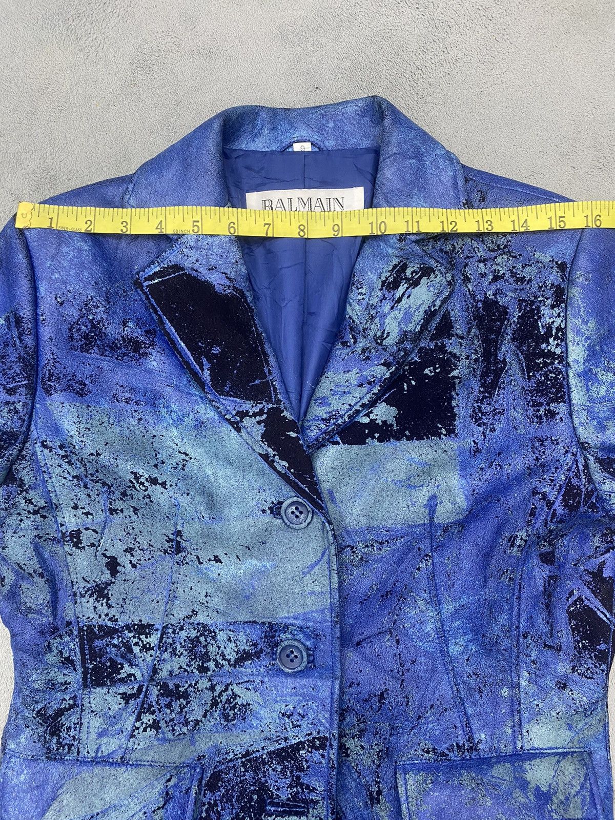 Balmain BALMAIN DISCOLORATION LEATHER JACKET Size S / US 4 / IT 40 - 21 Thumbnail