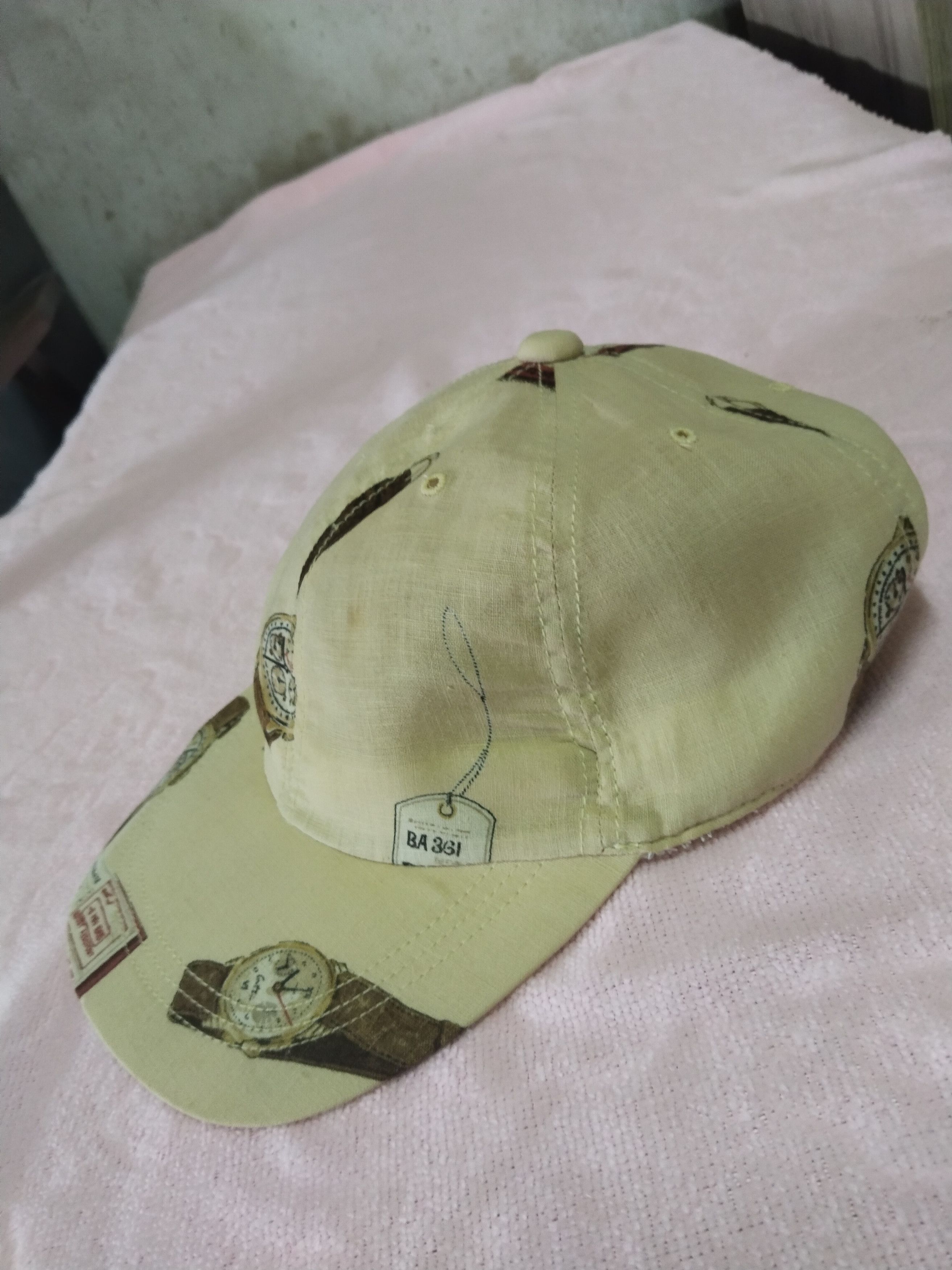 Japanese Brand VINTAGE PRINT WATCHES TRAVEL FITTED CAP JAPAN Size ONE SIZE - 3 Thumbnail