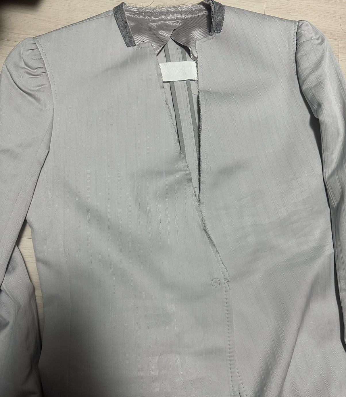 Maison Margiela Martin Margiela SS03 Collarless Cut-off Blazer Jacket Size 46R - 9 Thumbnail
