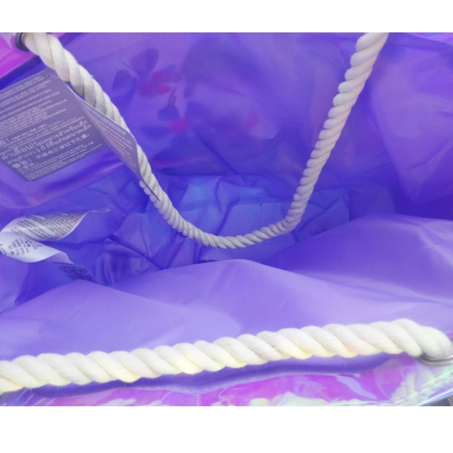 Disney Disney Stitch Holographic Beach Tote Iridescent Bag NWT Size ONE SIZE - 4 Thumbnail