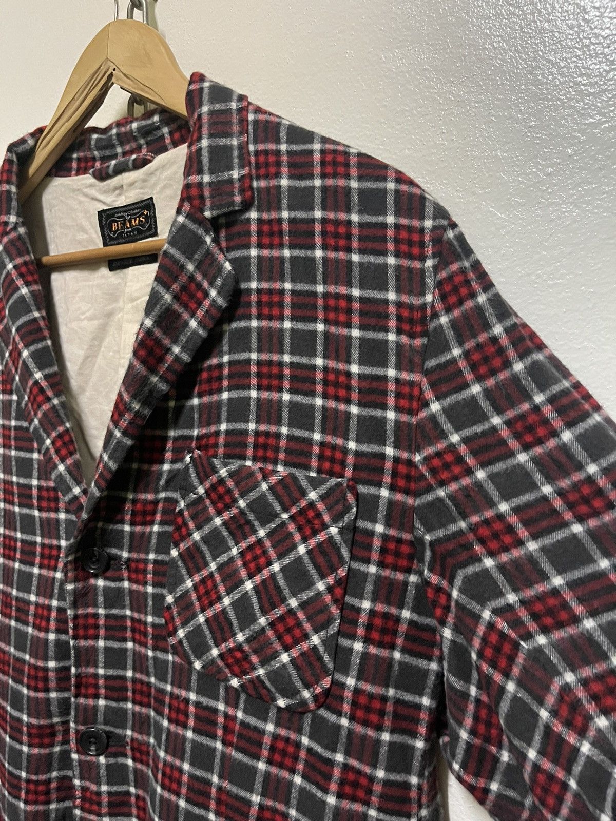 Beams Plus × Japanese Brand Beams Plus Blazer Red Plaid Size US XL / EU 56 / 4 - 4 Thumbnail