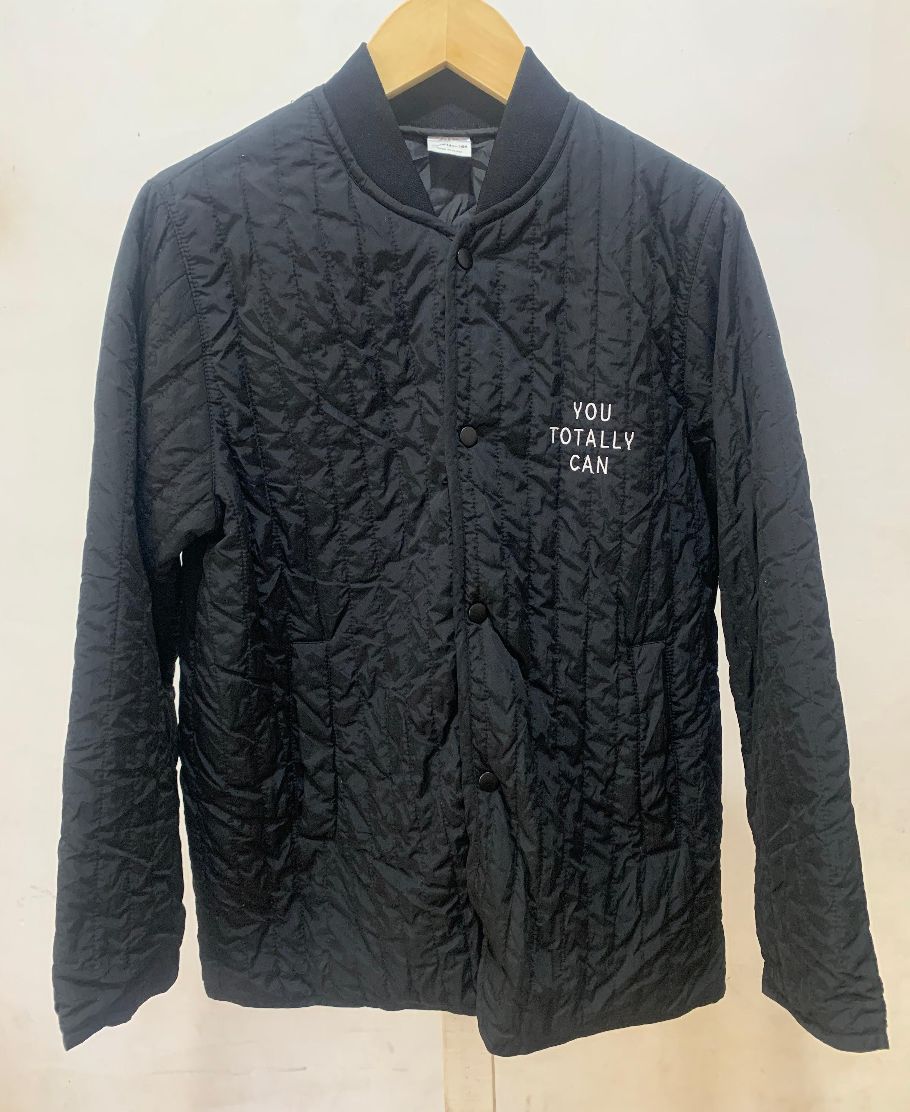 Zara ZARA Quilted Nylon Bomber Jacket "YEAH DUDE" - Size S Size US S / EU 44-46 / 1 - 3 Thumbnail