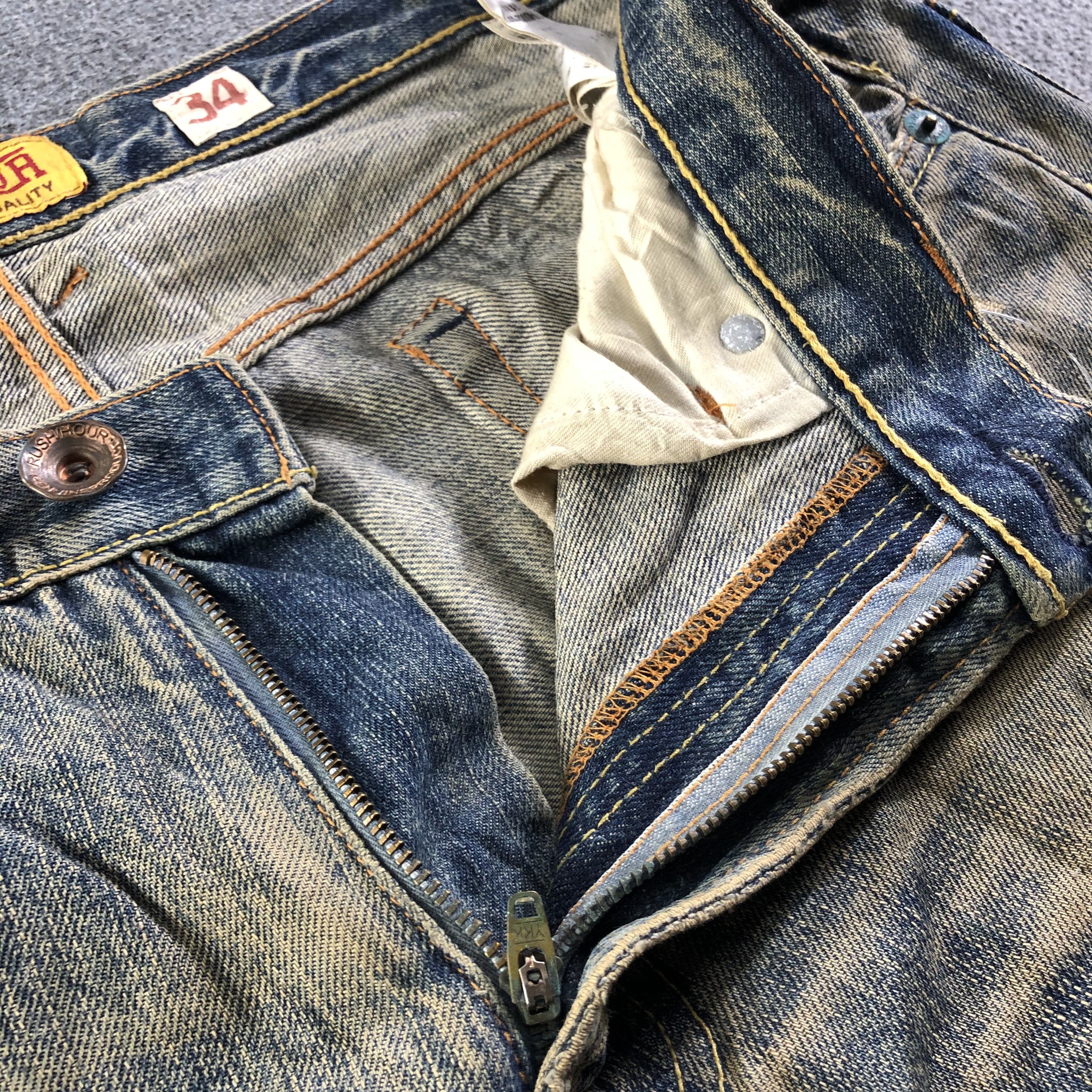 Japanese Brand Vintage Rush Hour Jeans-J4567 Size US 35 - 8 Thumbnail