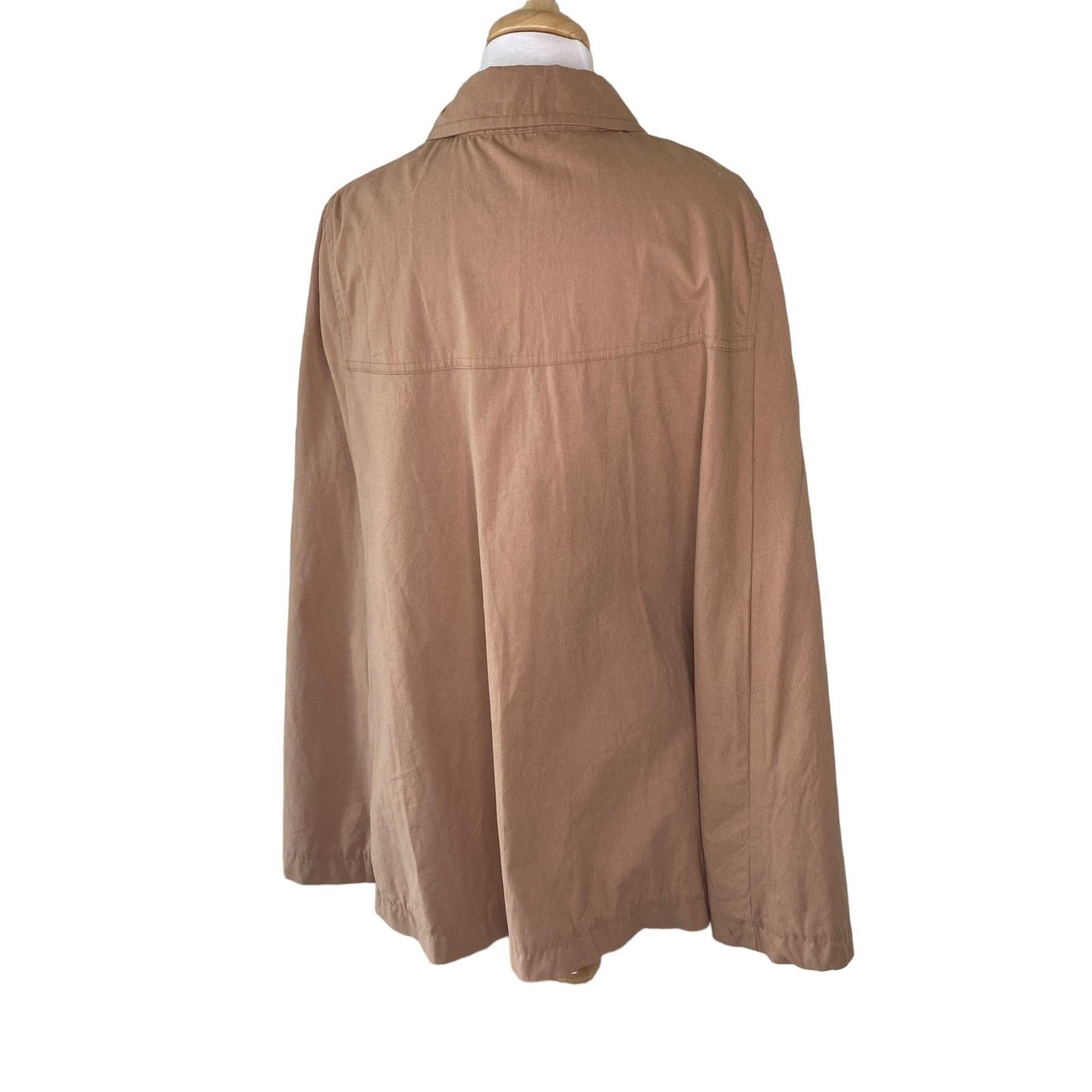 Other A.P.C. MADRAS Collared Button Up Cape Poncho Shirt Tan Size S / US 4 / IT 40 - 3 Thumbnail