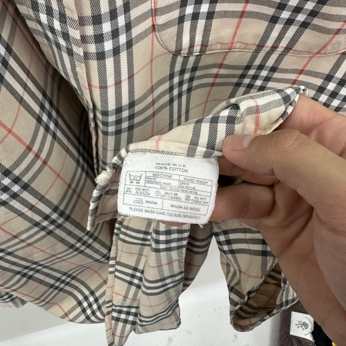 Burberry Vintage 90s Burberrys Nova Check London distressed shirt y2k Size US M / EU 48-50 / 2 - 10 Thumbnail