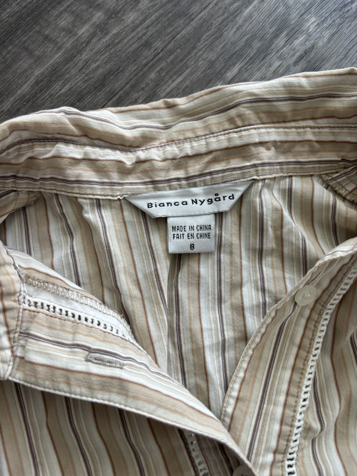 Vintage Beige Long Sleeve Button-Up Size US XS / EU 42 / 0 - 5 Thumbnail