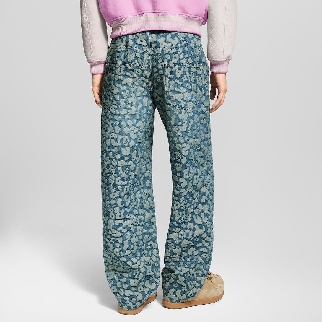 Louis Vuitton Jacquard Workwear Denim Trousers Size US 29 - 3 Thumbnail