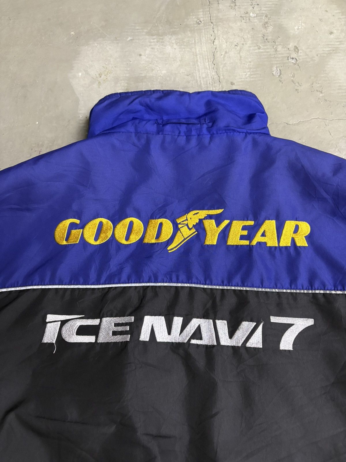 Vintage vintage 1990s Goodyear Ice Nava 7 embroidered zipper jacket Size US L / EU 52-54 / 3 - 2 Thumbnail