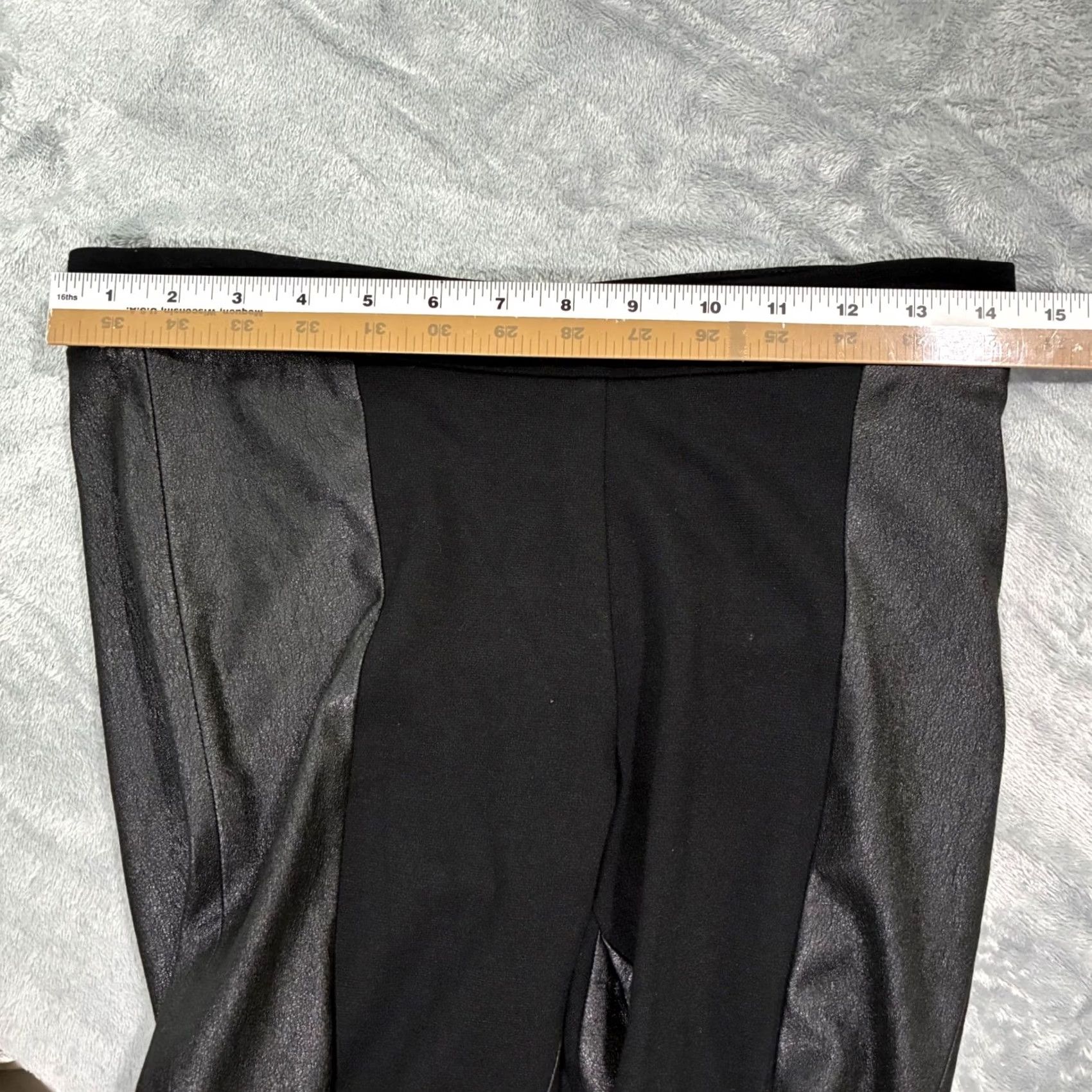 Karen Millen Karen Millen Black Faux Leather Panel Leggings Pants Womens 4 Size 27" / US 4 / IT 40 - 7 Thumbnail