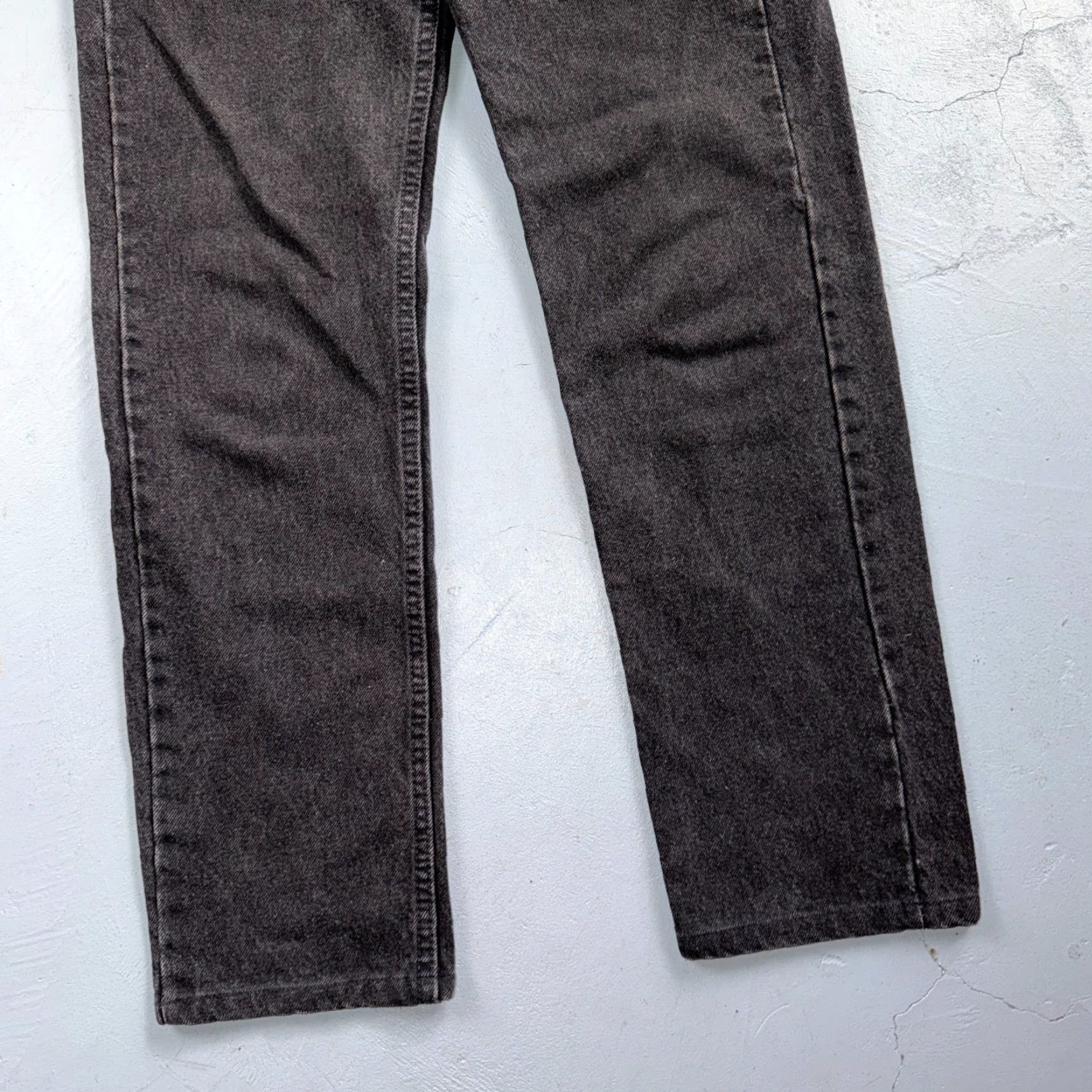Levi's VINTAGE Levi's 505 Jeans Black 29x32 90s 40505 Orange Tab USA 1990s 5-Pocket Design Mens Jeans Regular Straight Size US 29 - 3 Thumbnail