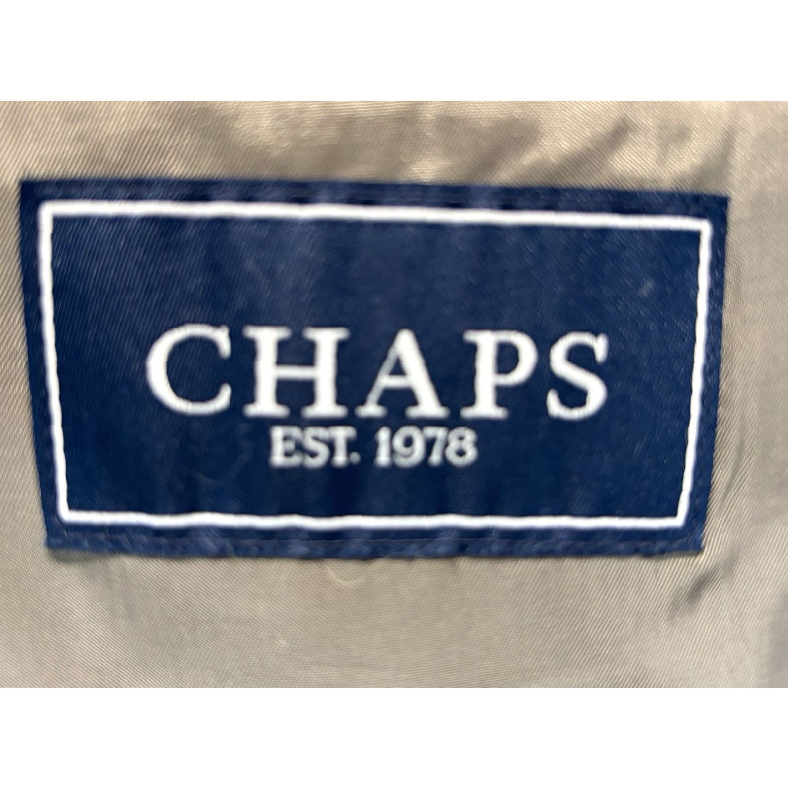 Chaps VINTAGE Chaps Sport Coat Blazer Check Silk Wool 42L Men’s Grey Mini Plaid Jacket Mens 42 Regular Two-Button Size 42R - 7 Thumbnail