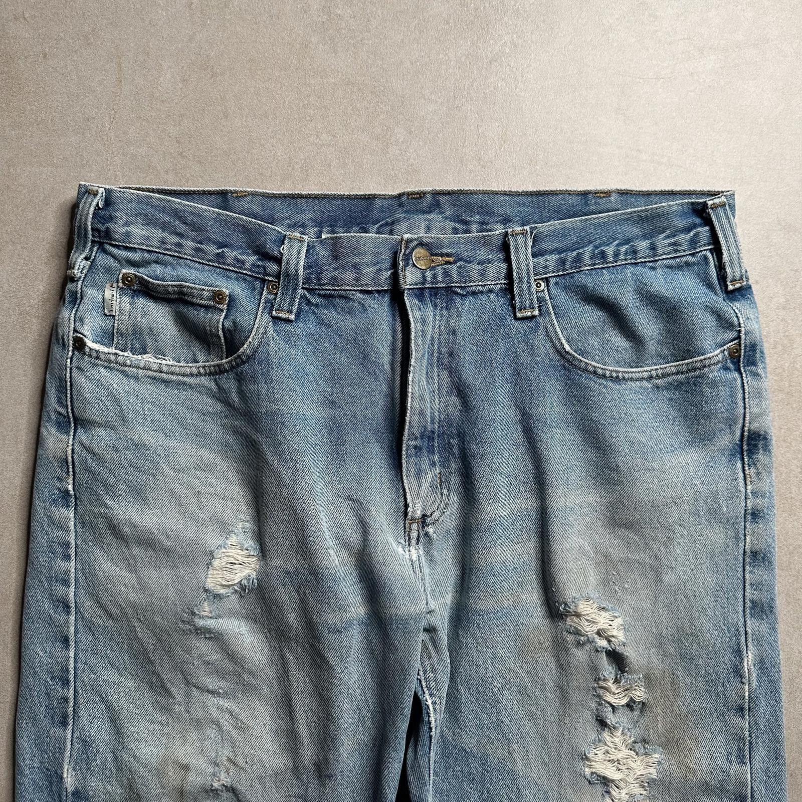 Carhartt Vintage Carhartt Ripped Jeans - 38in Size US 38 / EU 54 - 8 Thumbnail