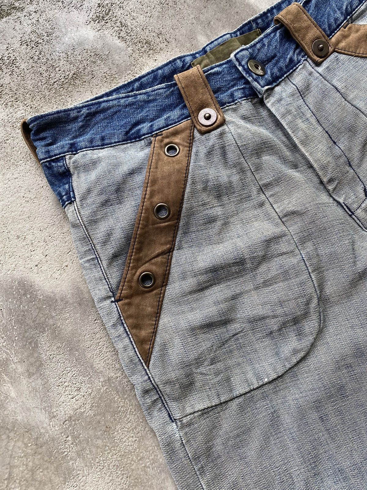 If Six Was Nine × Japanese Brand Hybrid Denim Jeans Size US 32 / EU 48 - 5 Thumbnail