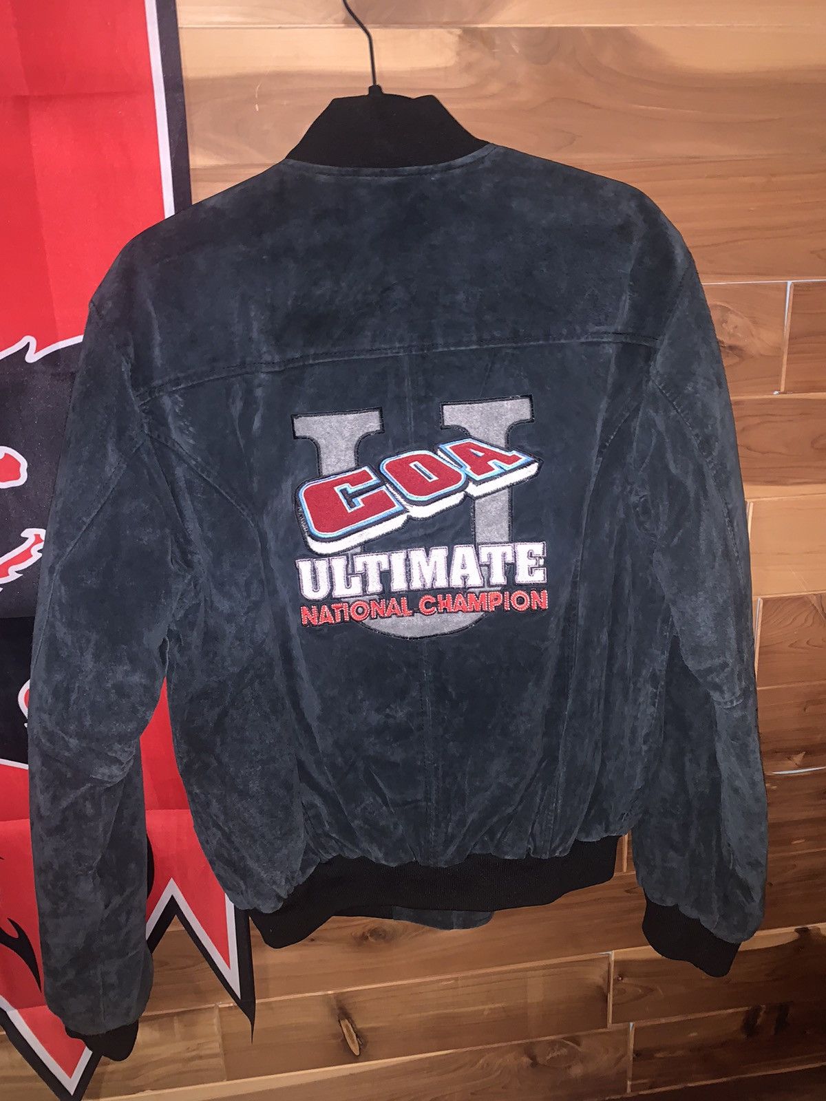 Vintage COA Suede Bomber Jacket Size US M / EU 48-50 / 2 - 1 Thumbnail