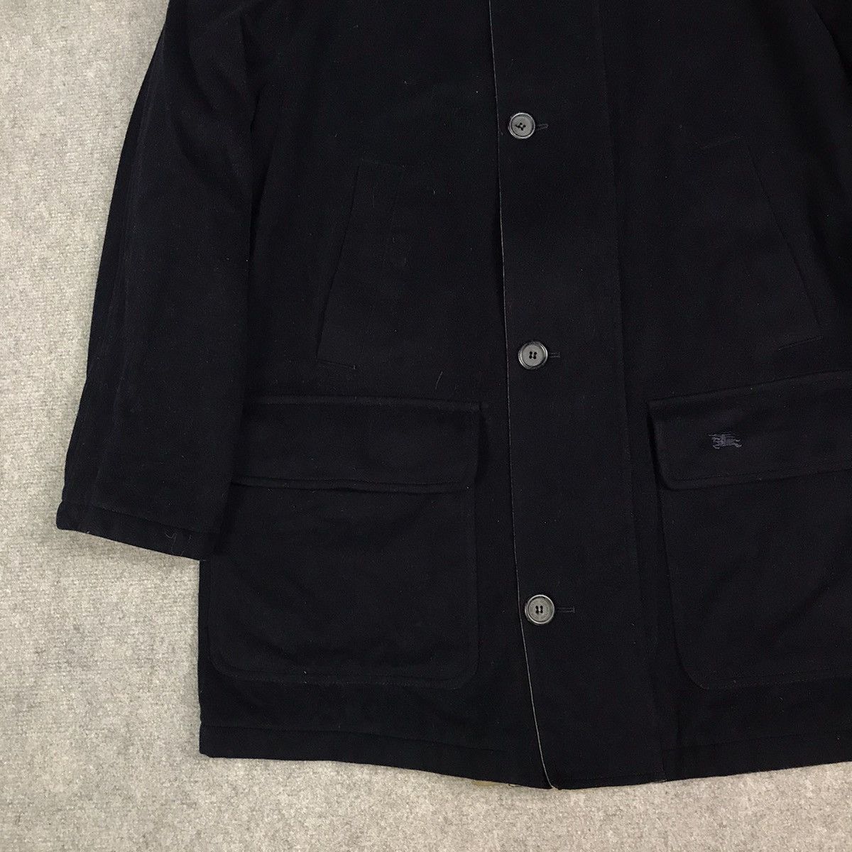 Burberry × Burberry Prorsum BURBERRY LONDON WOOL NAVY PARKAS COAT JACKET Size US L / EU 52-54 / 3 - 3 Thumbnail