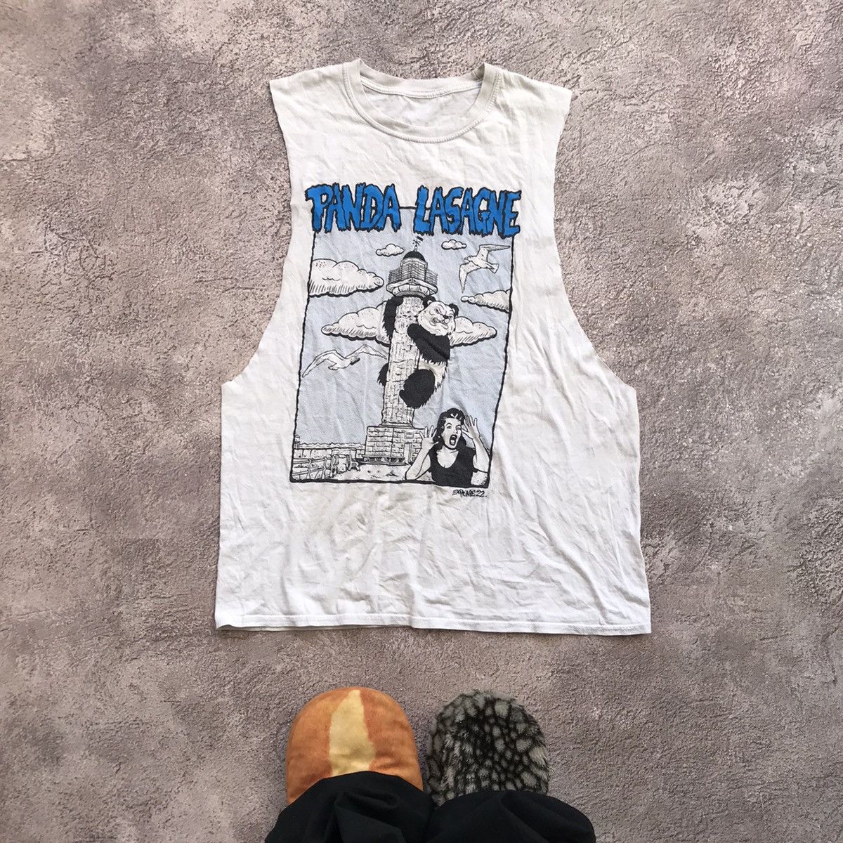 Vintage Vintage 90s Graphic Tank Top Y2K Streetwear Skate Wide Leg M Size US M / EU 48-50 / 2 - 1 Thumbnail