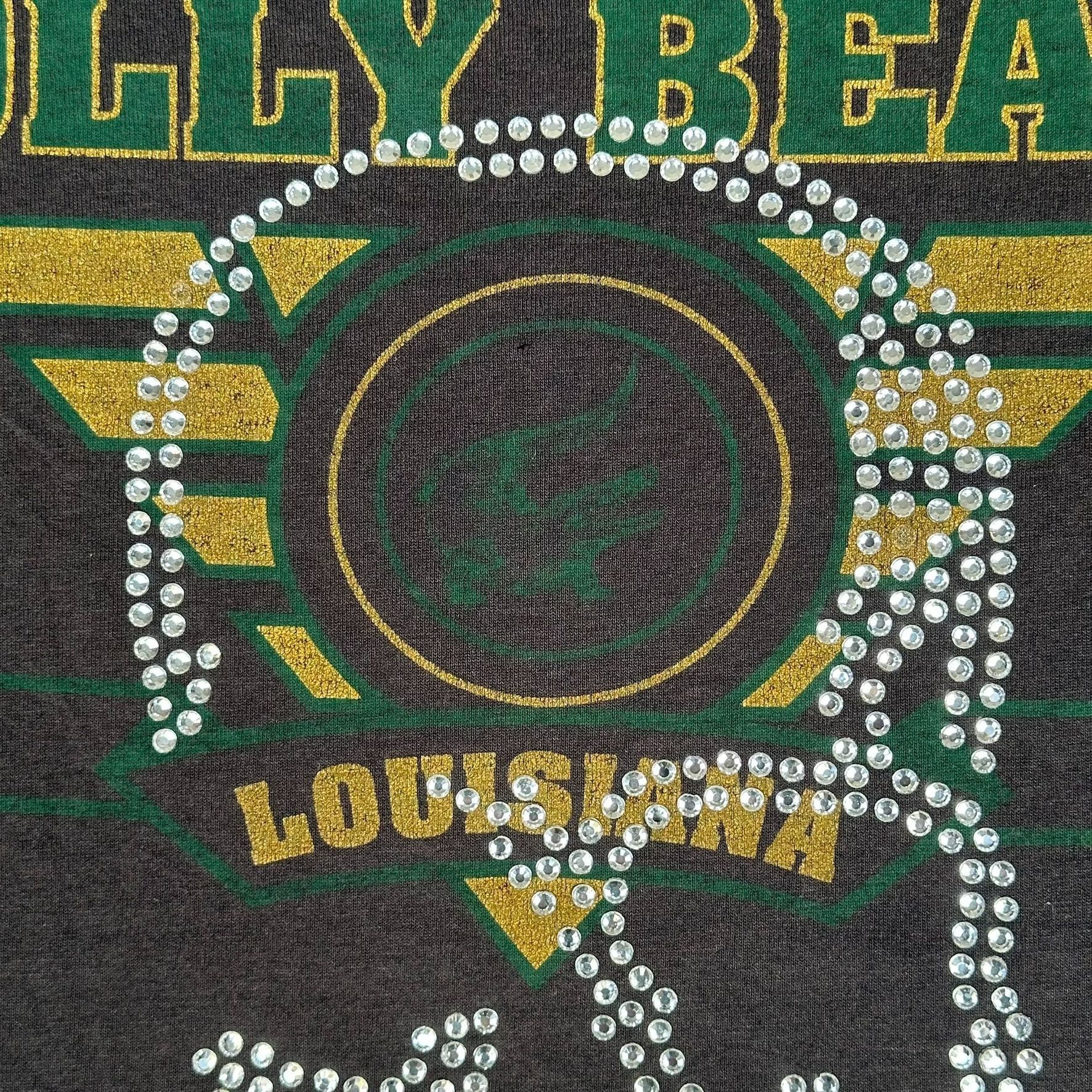 Vintage Vintage 90s Holly Beach Louisiana Skull T-Shirt Black XL Bed Size US XL / EU 56 / 4 - 3 Thumbnail