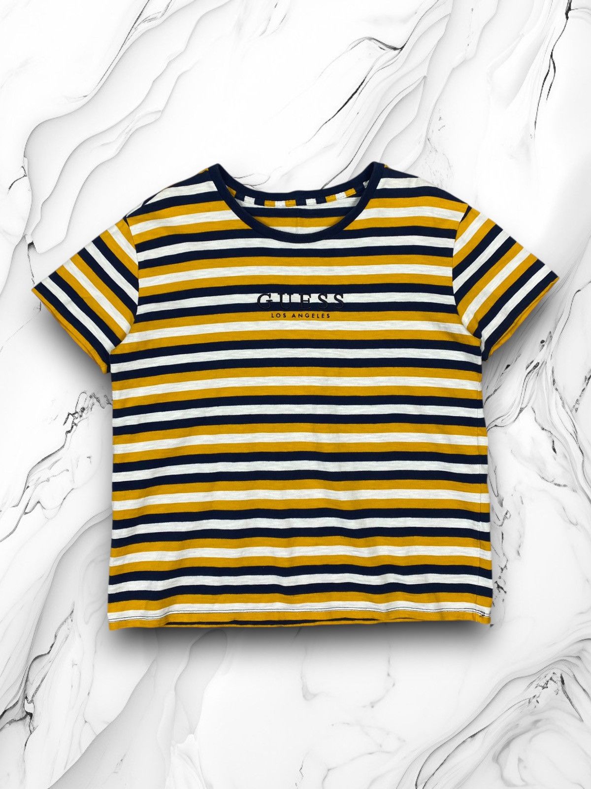 Guess Guess Los Angeles Striped T Shirt Size L / US 10 / IT 46 - 1 Thumbnail