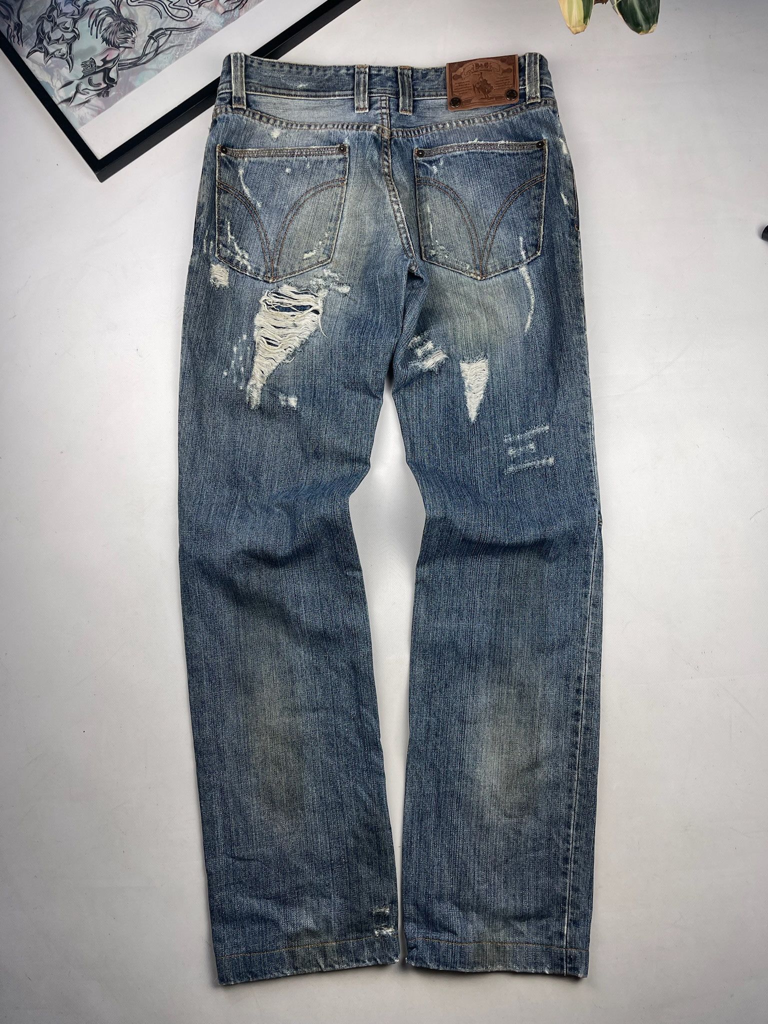 Dolce & Gabbana Vintage Dolce Gabbana Jeans Distressed Denim Size US 31 - 4 Thumbnail